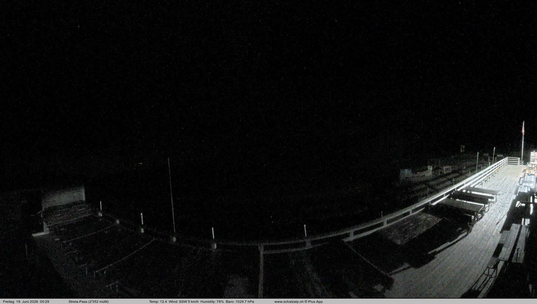 Archiv Foto Webcam Restaurant Strela Pass Schatzalp