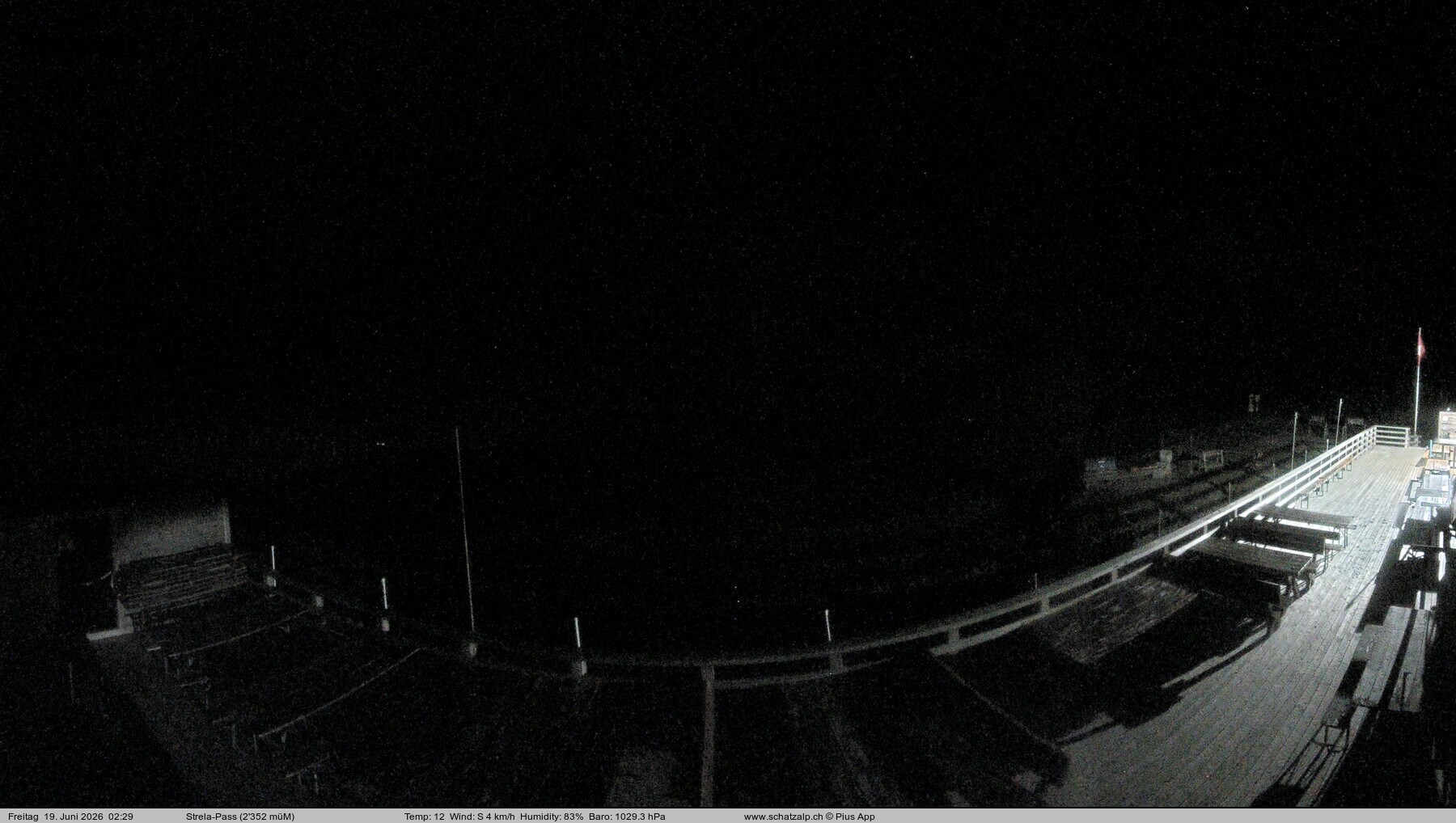Archiv Foto Webcam Restaurant Strela Pass Schatzalp