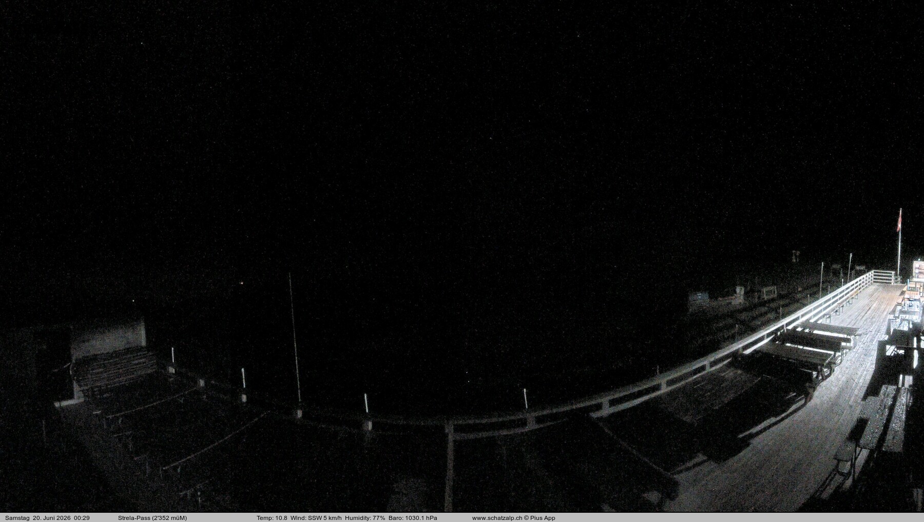 Archiv Foto Webcam Restaurant Strela Pass Schatzalp