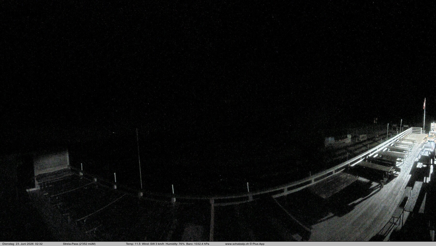Archiv Foto Webcam Restaurant Strela Pass Schatzalp