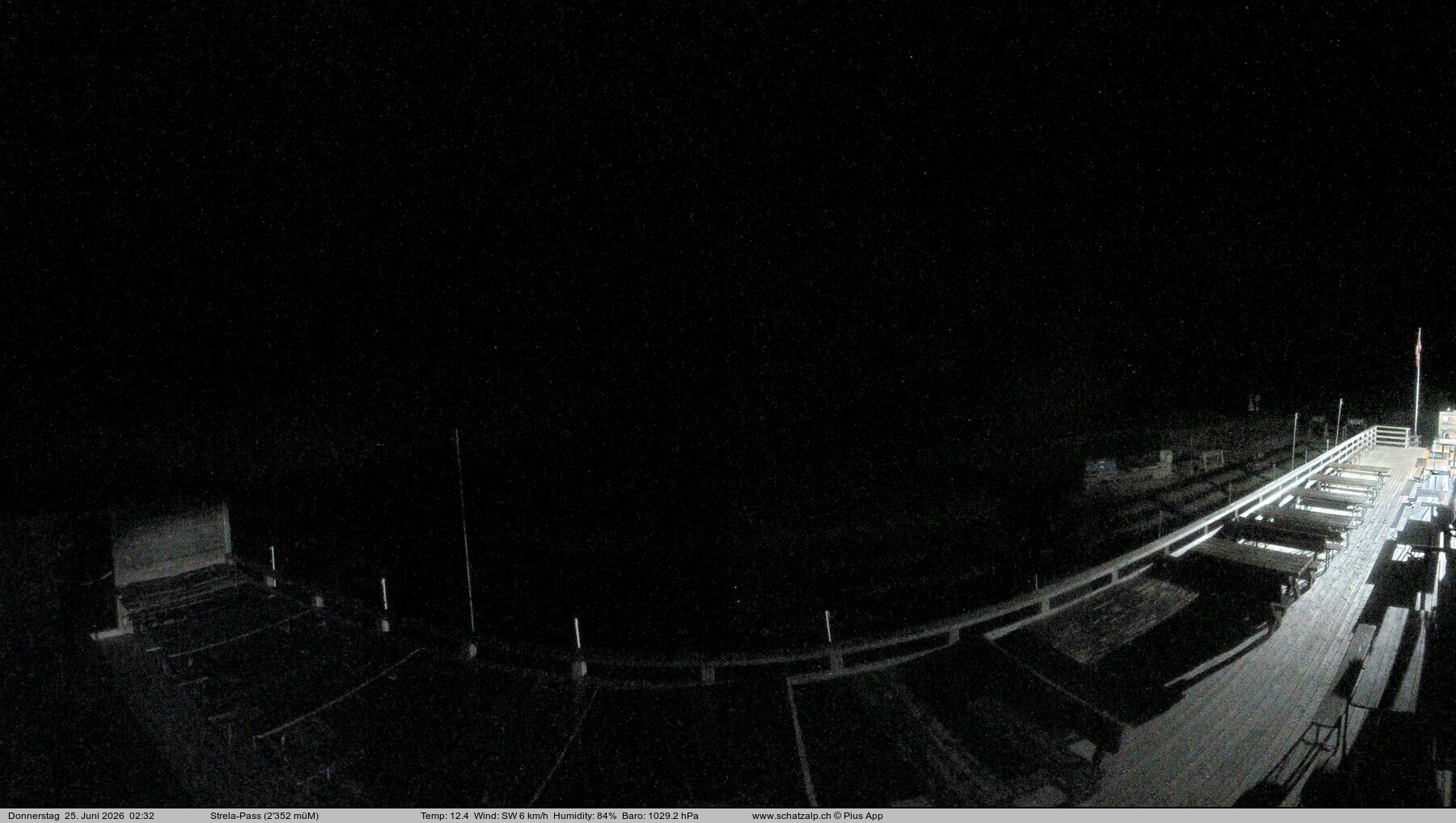 Archiv Foto Webcam Restaurant Strela Pass Schatzalp
