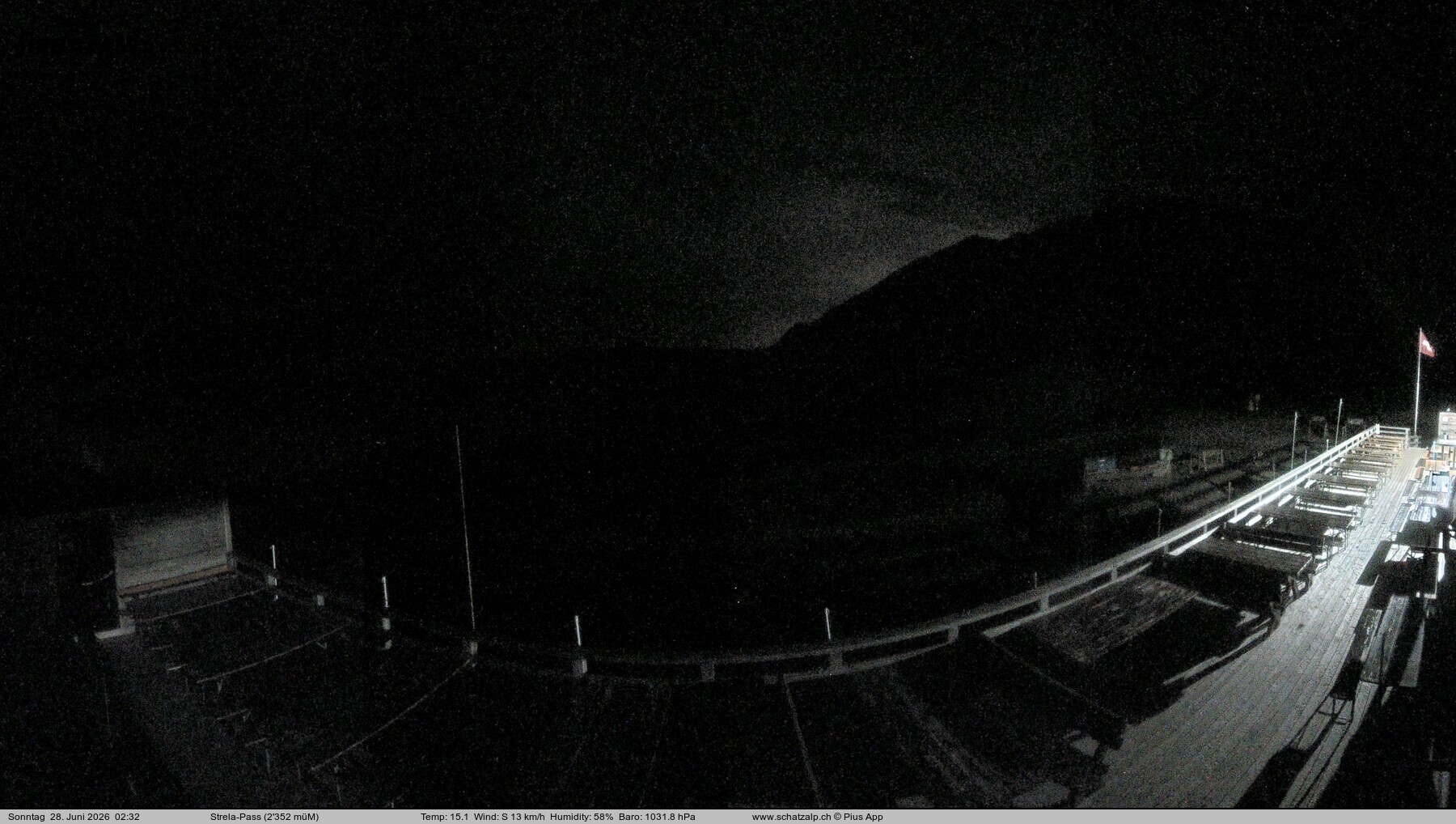Archiv Foto Webcam Restaurant Strela Pass Schatzalp