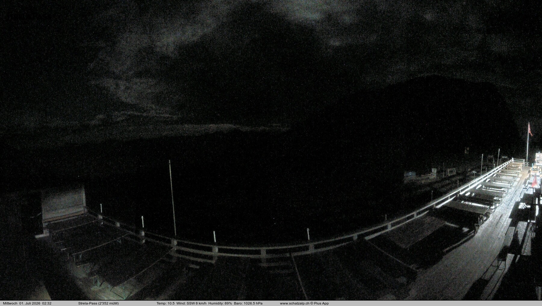 Archiv Foto Webcam Restaurant Strela Pass Schatzalp