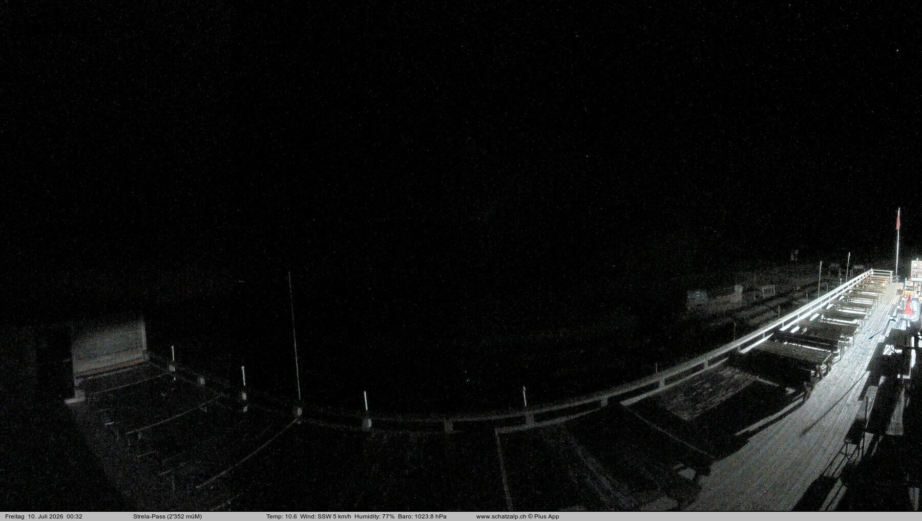 Archiv Foto Webcam Restaurant Strela Pass Schatzalp