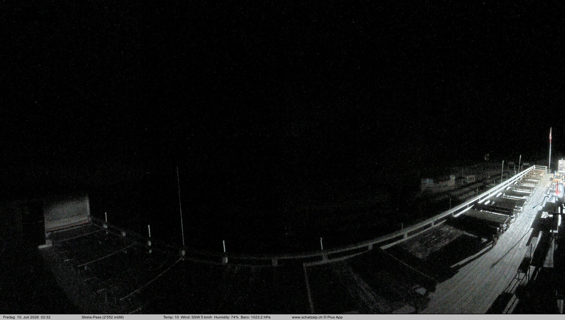 Archiv Foto Webcam Restaurant Strela Pass Schatzalp