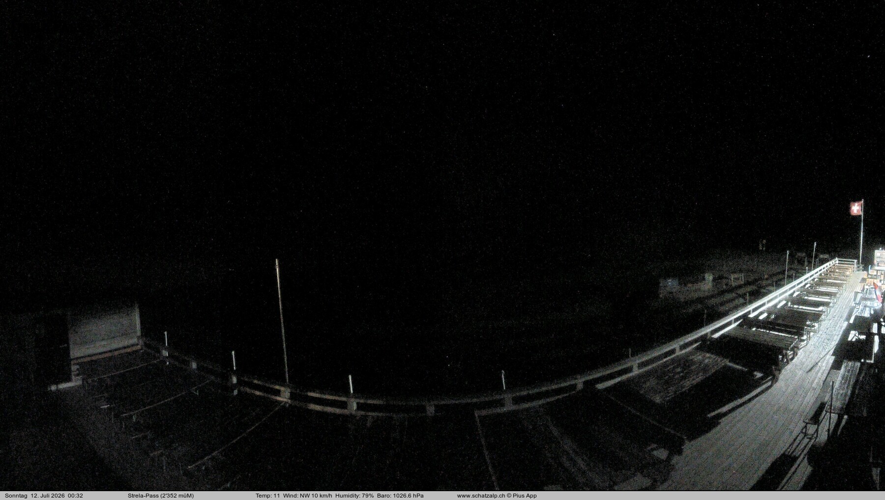 Archiv Foto Webcam Restaurant Strela Pass Schatzalp