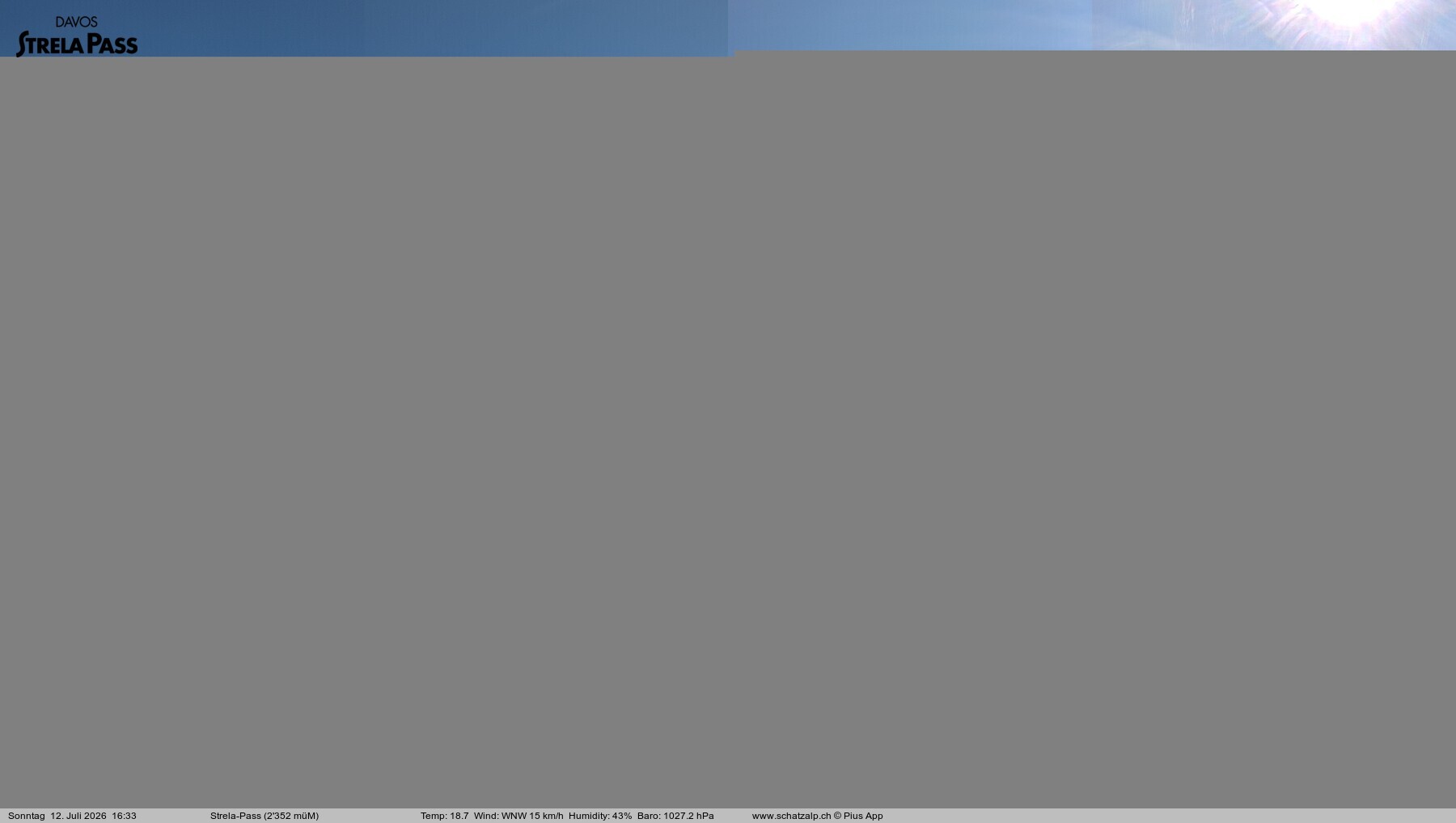 Archiv Foto Webcam Restaurant Strela Pass Schatzalp