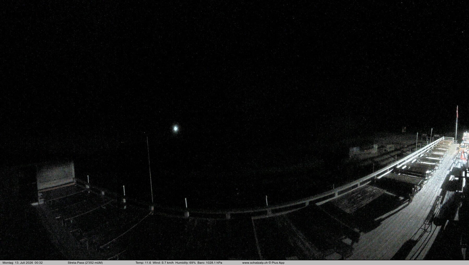 Archived image Webcam Schatzalp - Strela Pass