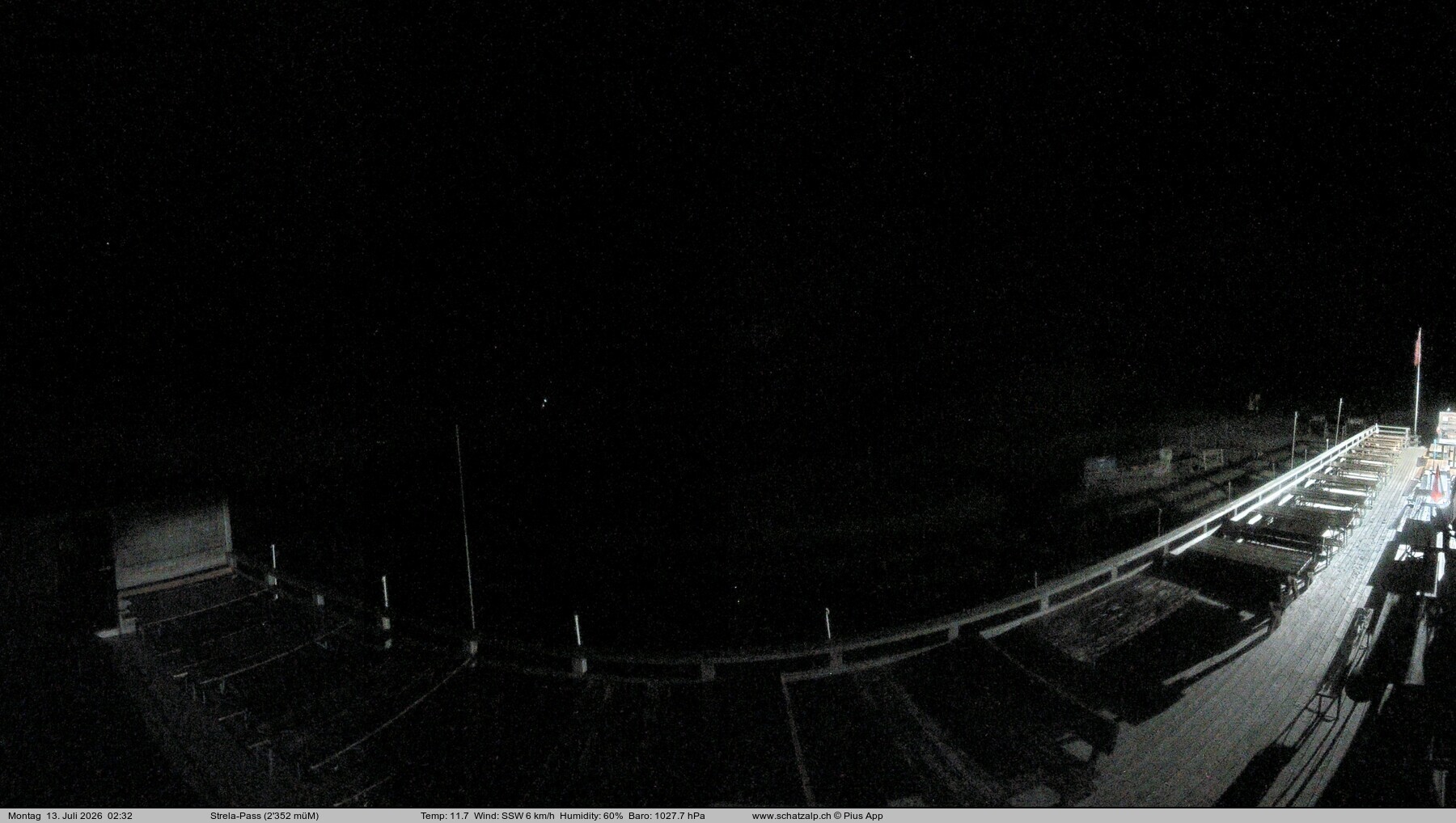 Archived image Webcam Schatzalp - Strela Pass