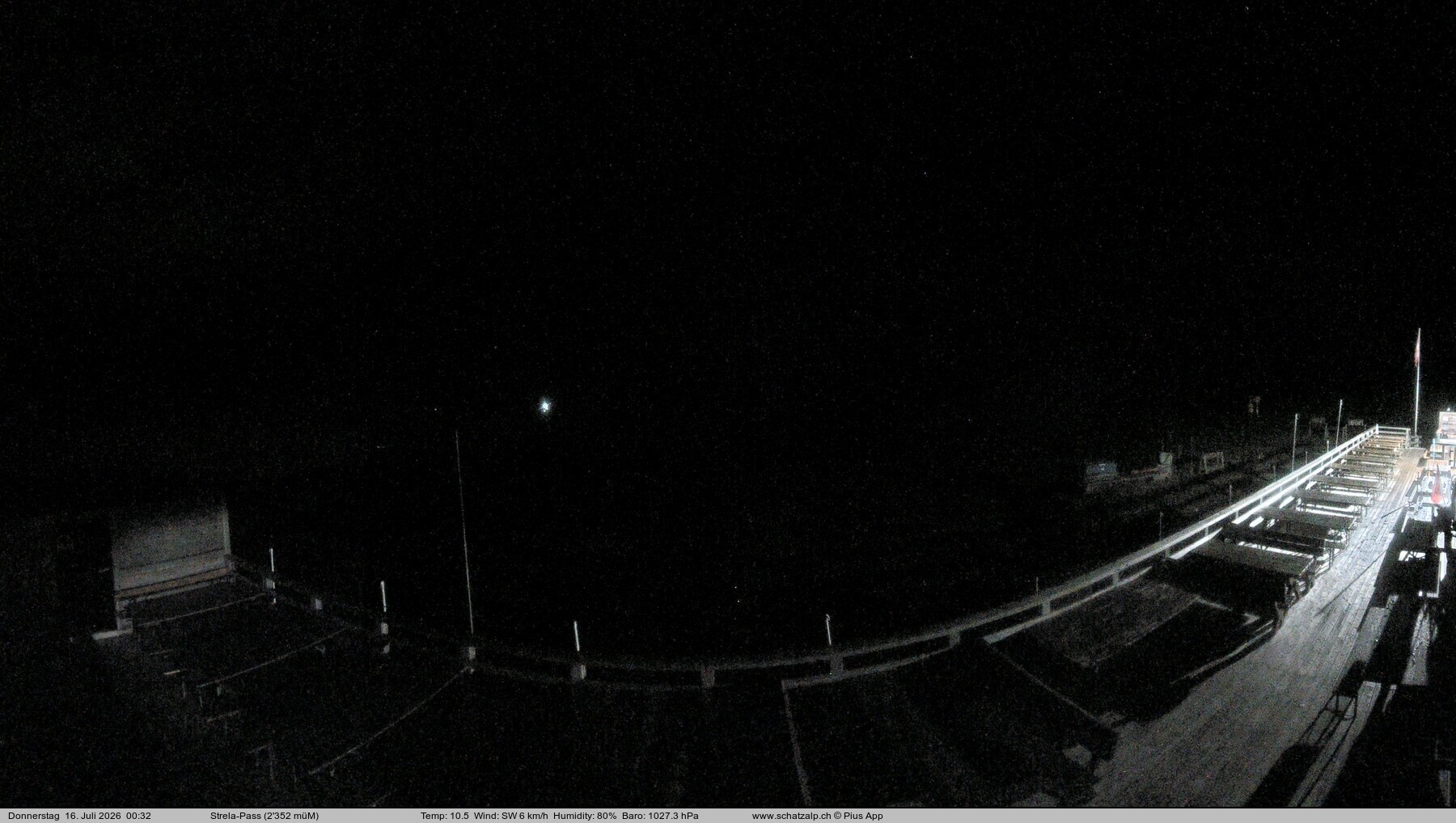 Archived image Webcam Schatzalp - Strela Pass