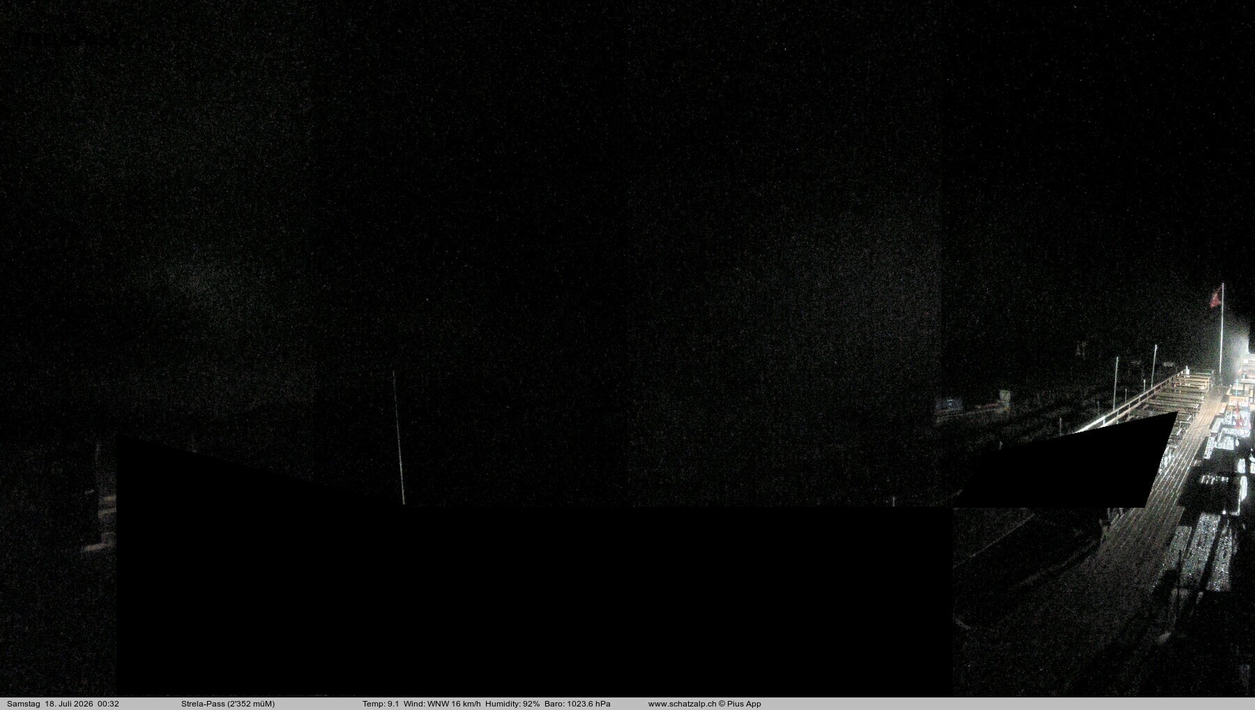 Archiv Foto Webcam Restaurant Strela Pass Schatzalp