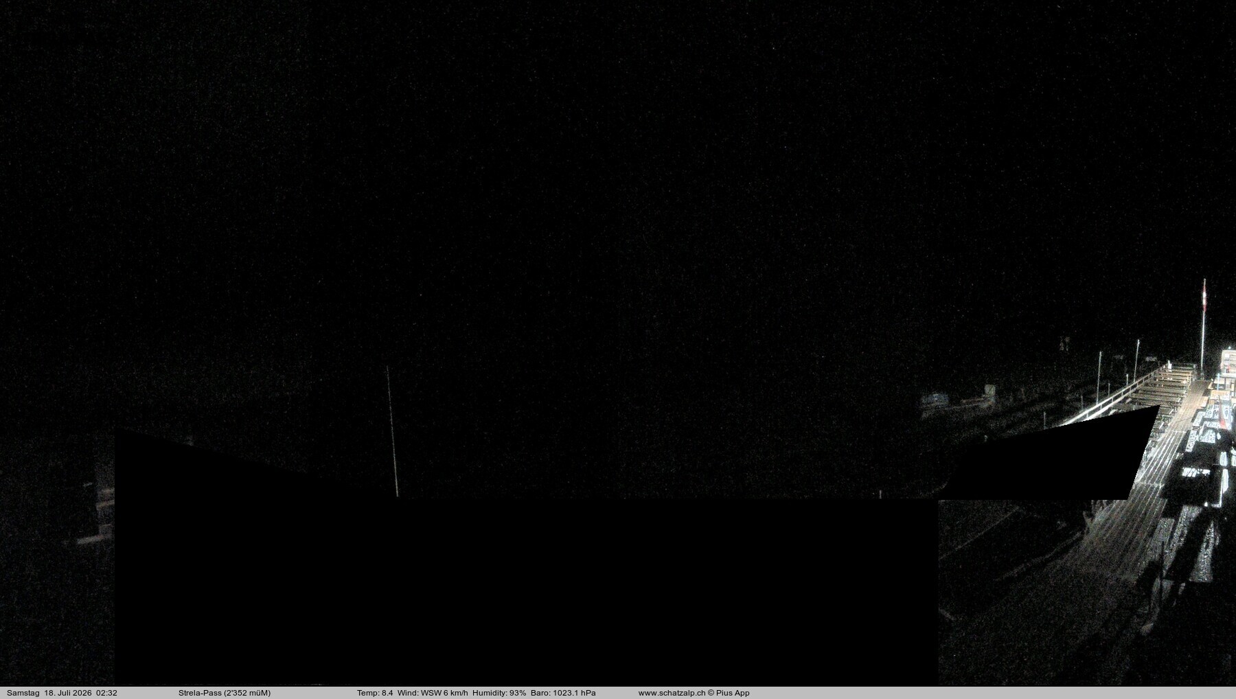 Archiv Foto Webcam Restaurant Strela Pass Schatzalp
