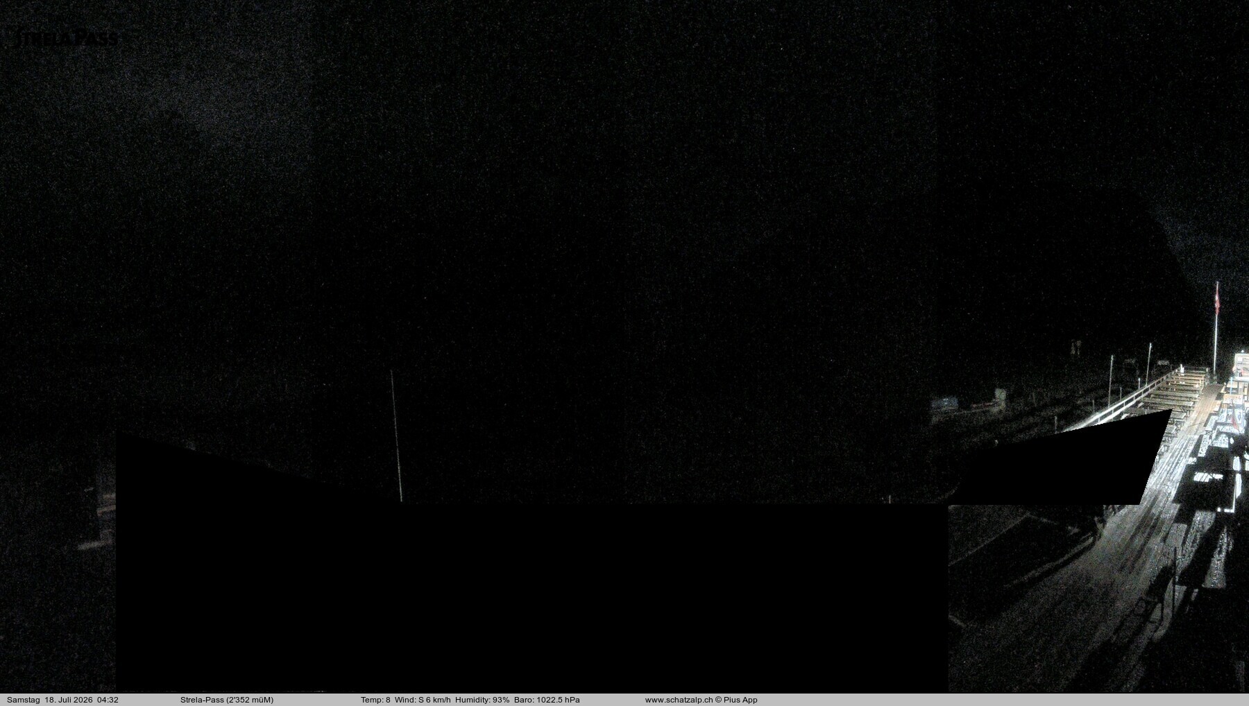 Archiv Foto Webcam Restaurant Strela Pass Schatzalp