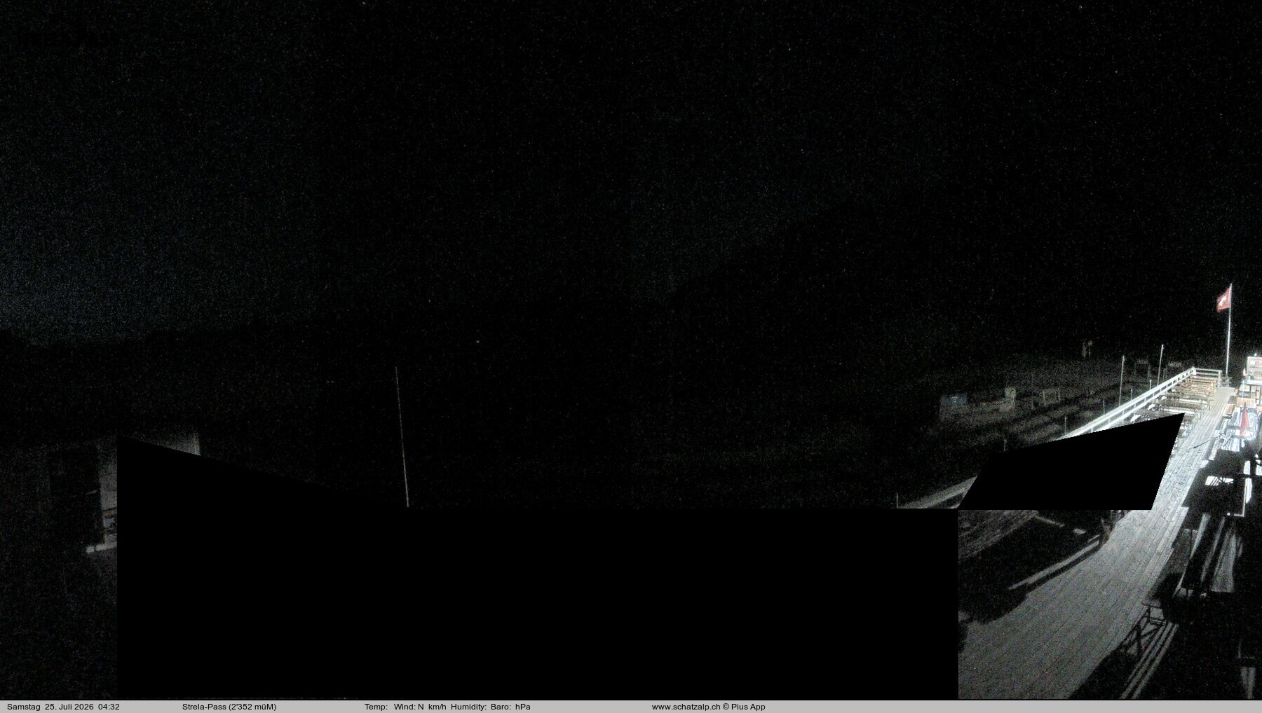 Archiv Foto Webcam Restaurant Strela Pass Schatzalp