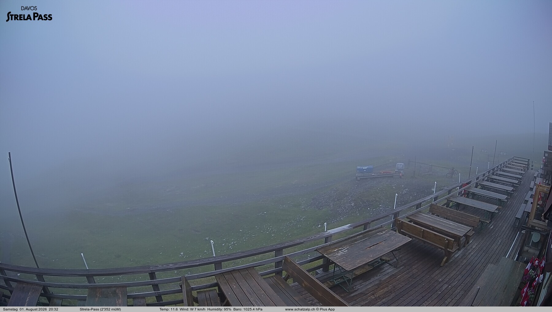 Archived image Webcam Schatzalp - Strela Pass