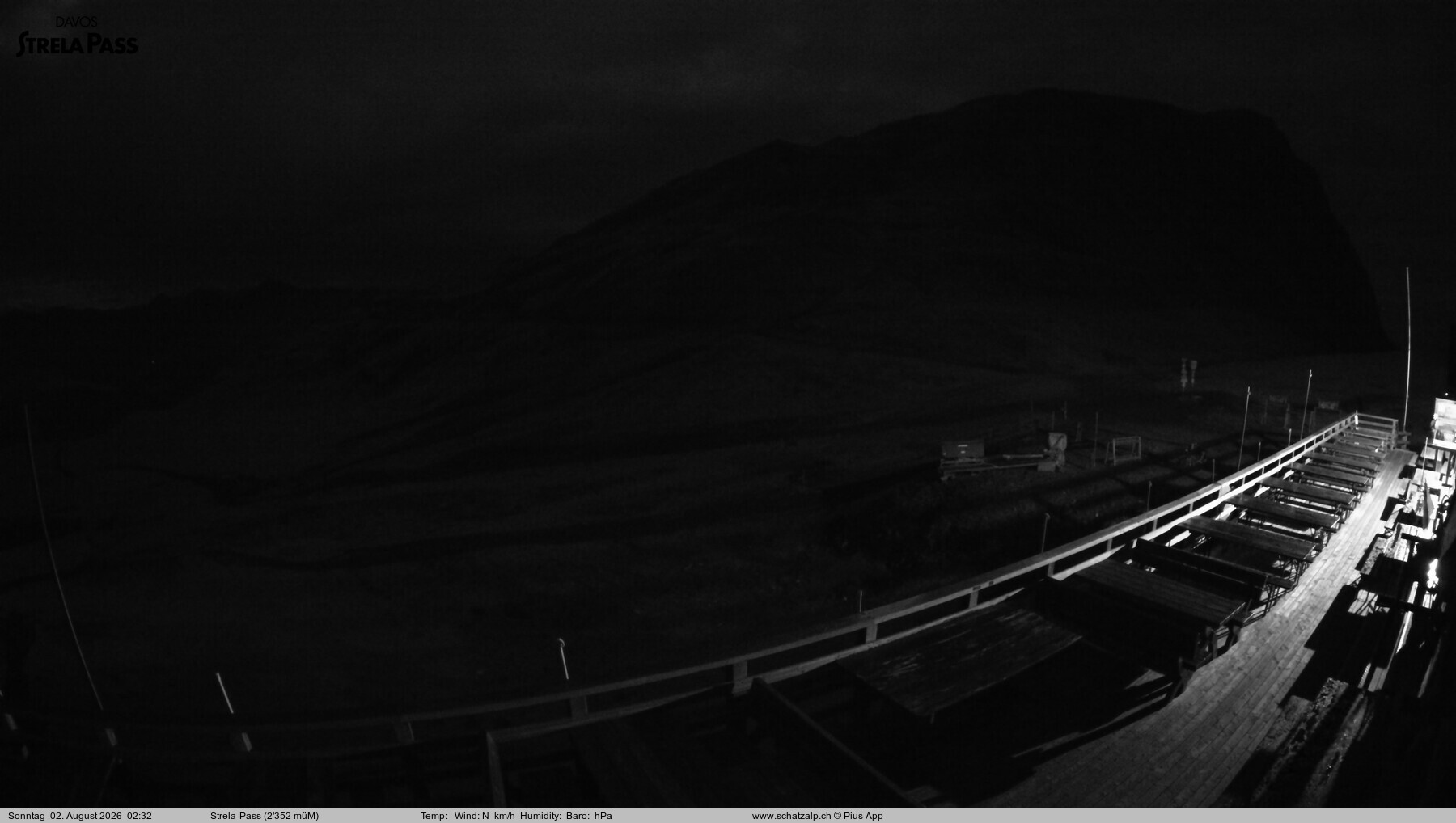 Archiv Foto Webcam Restaurant Strela Pass Schatzalp