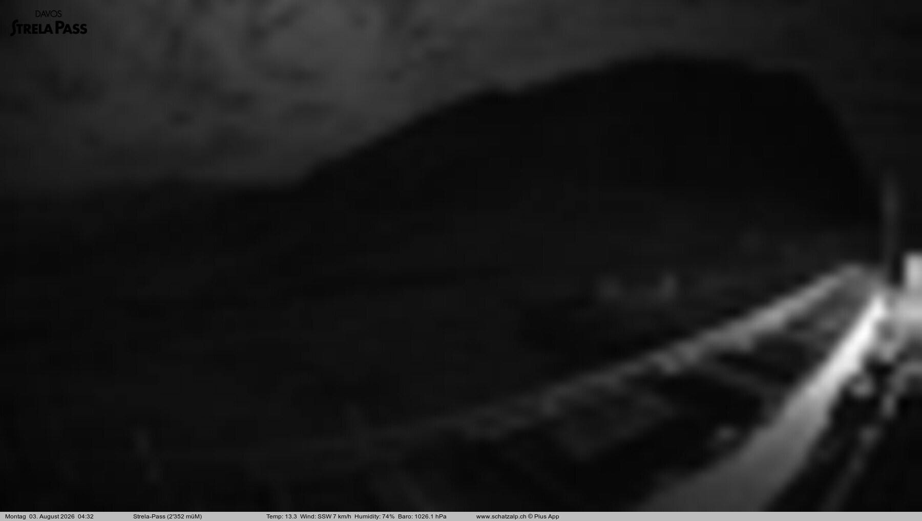 Archiv Foto Webcam Restaurant Strela Pass Schatzalp
