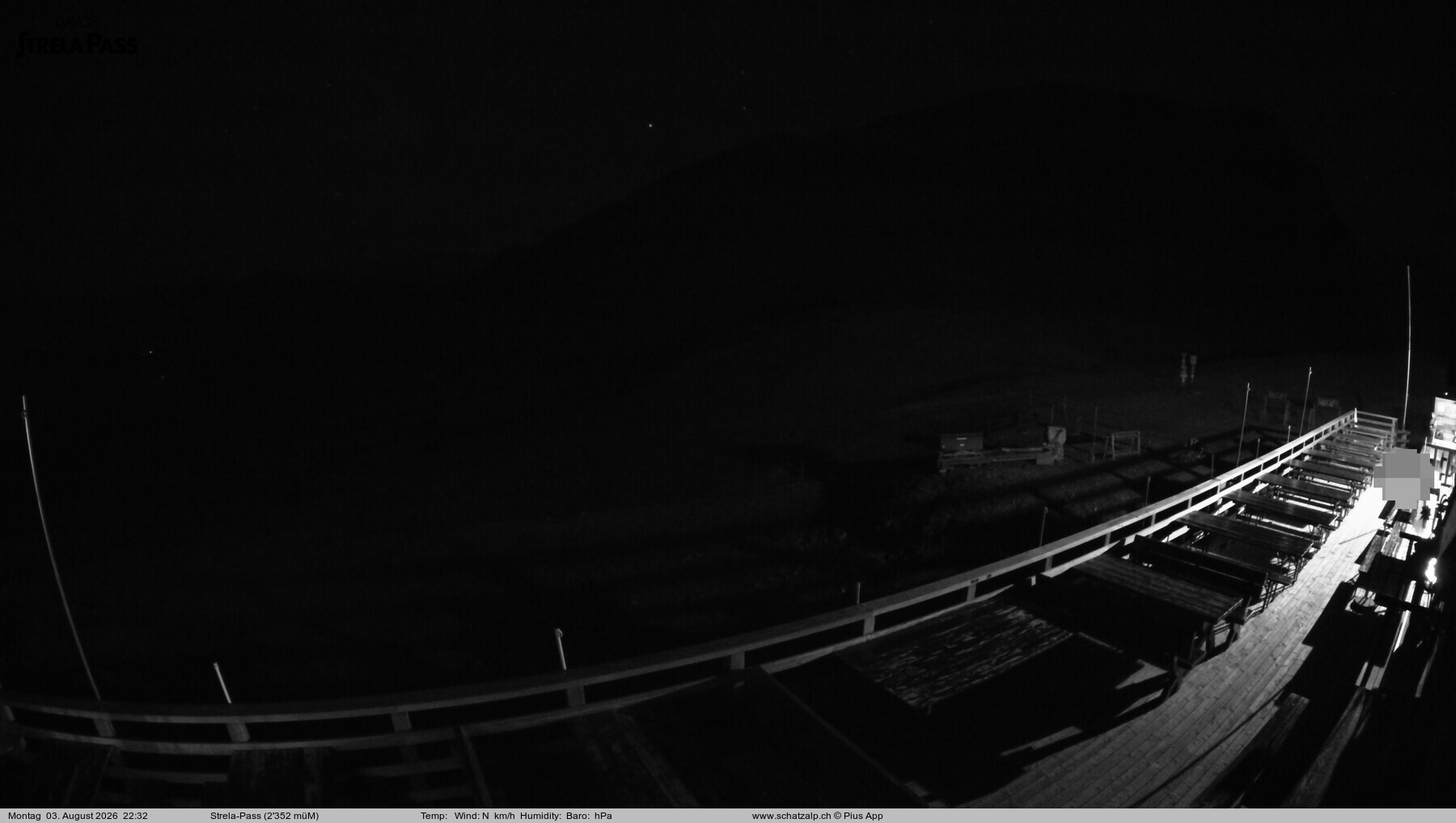 Archiv Foto Webcam Restaurant Strela Pass Schatzalp