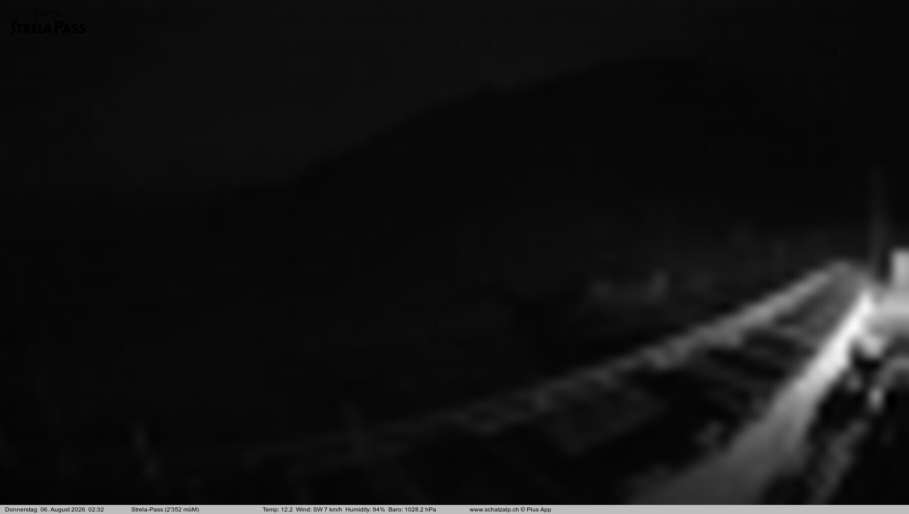 Archived image Webcam Schatzalp - Strela Pass