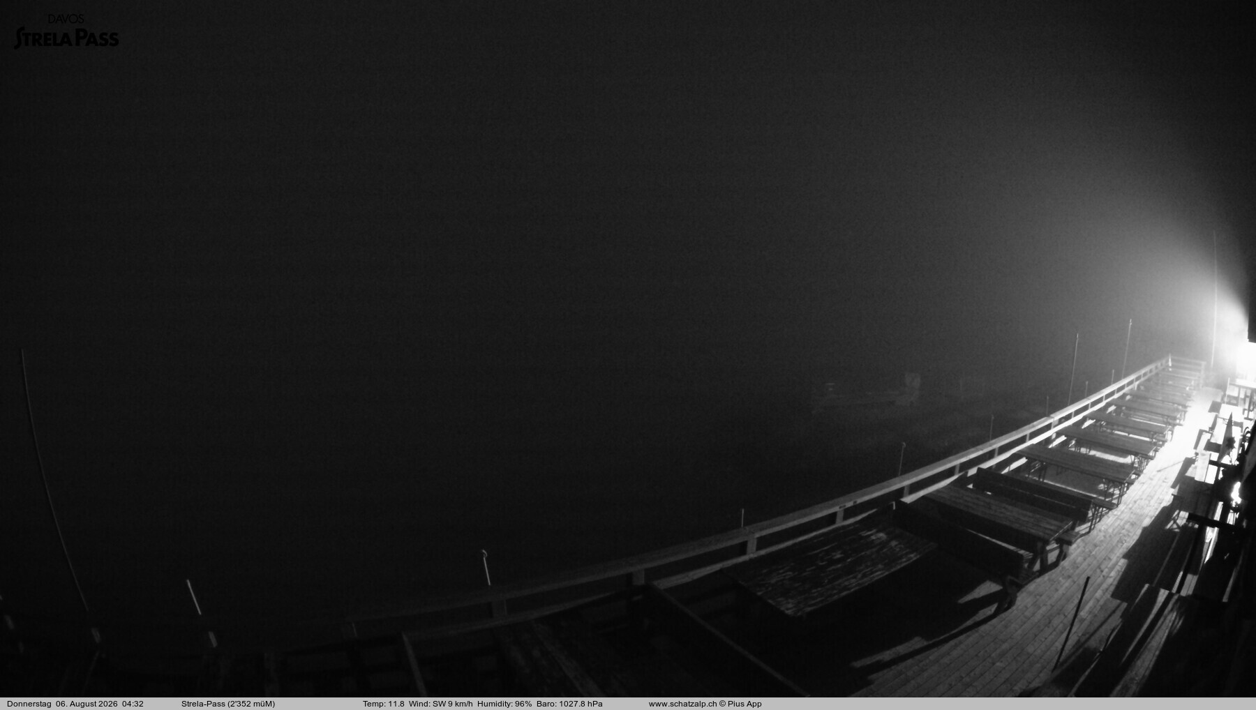 Archived image Webcam Schatzalp - Strela Pass