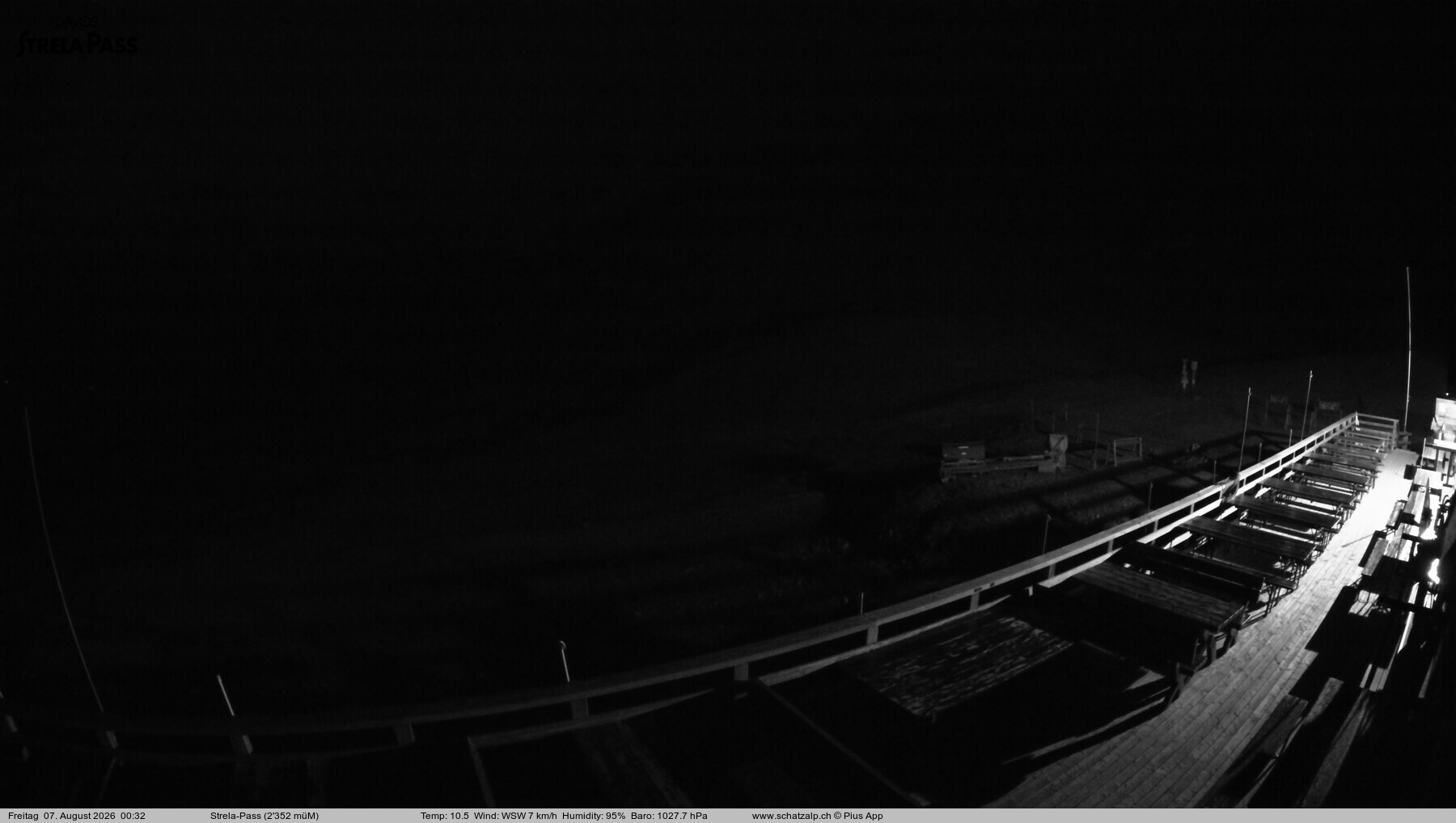 Archived image Webcam Schatzalp - Strela Pass