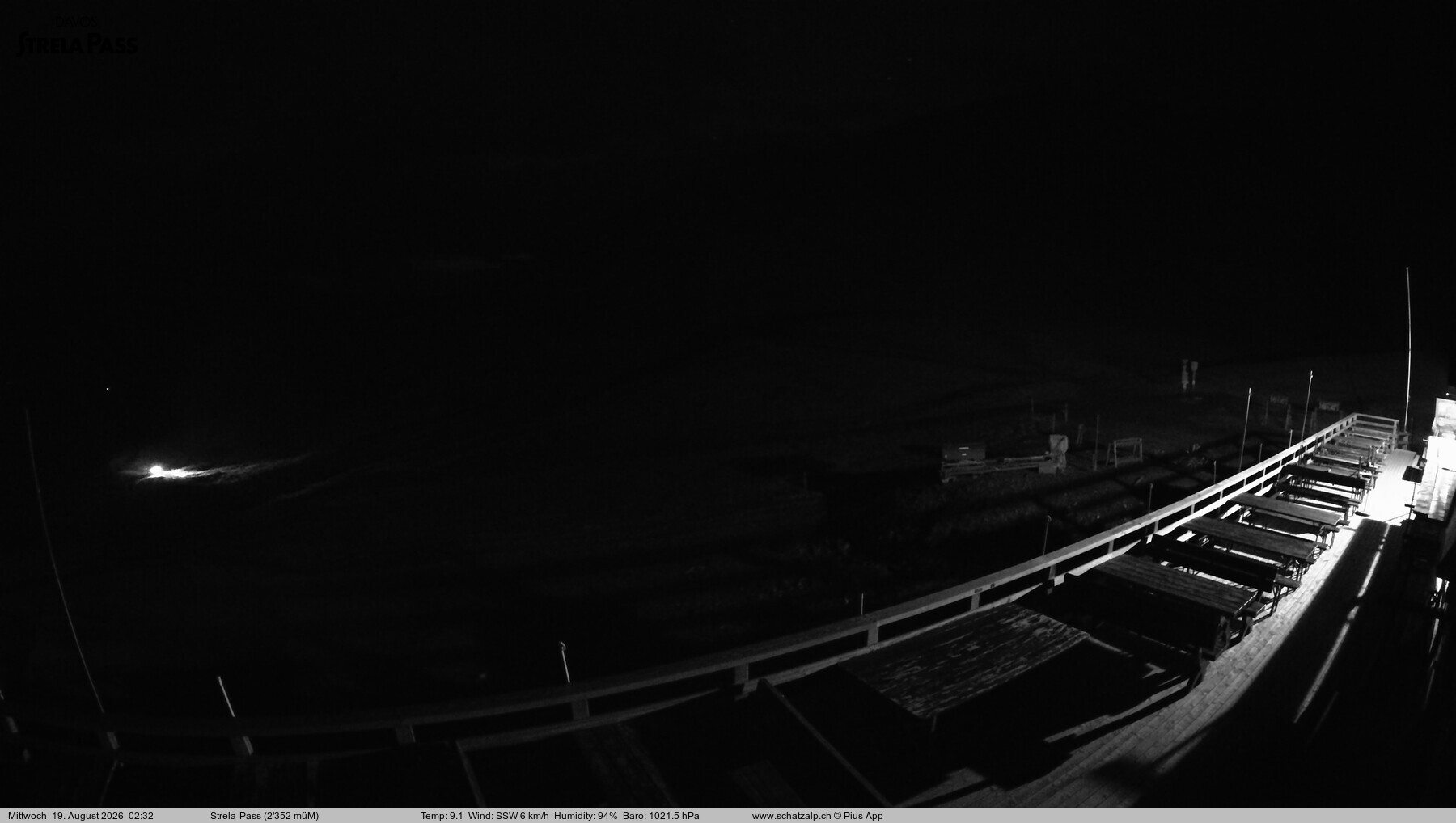 Archiv Foto Webcam Restaurant Strela Pass Schatzalp