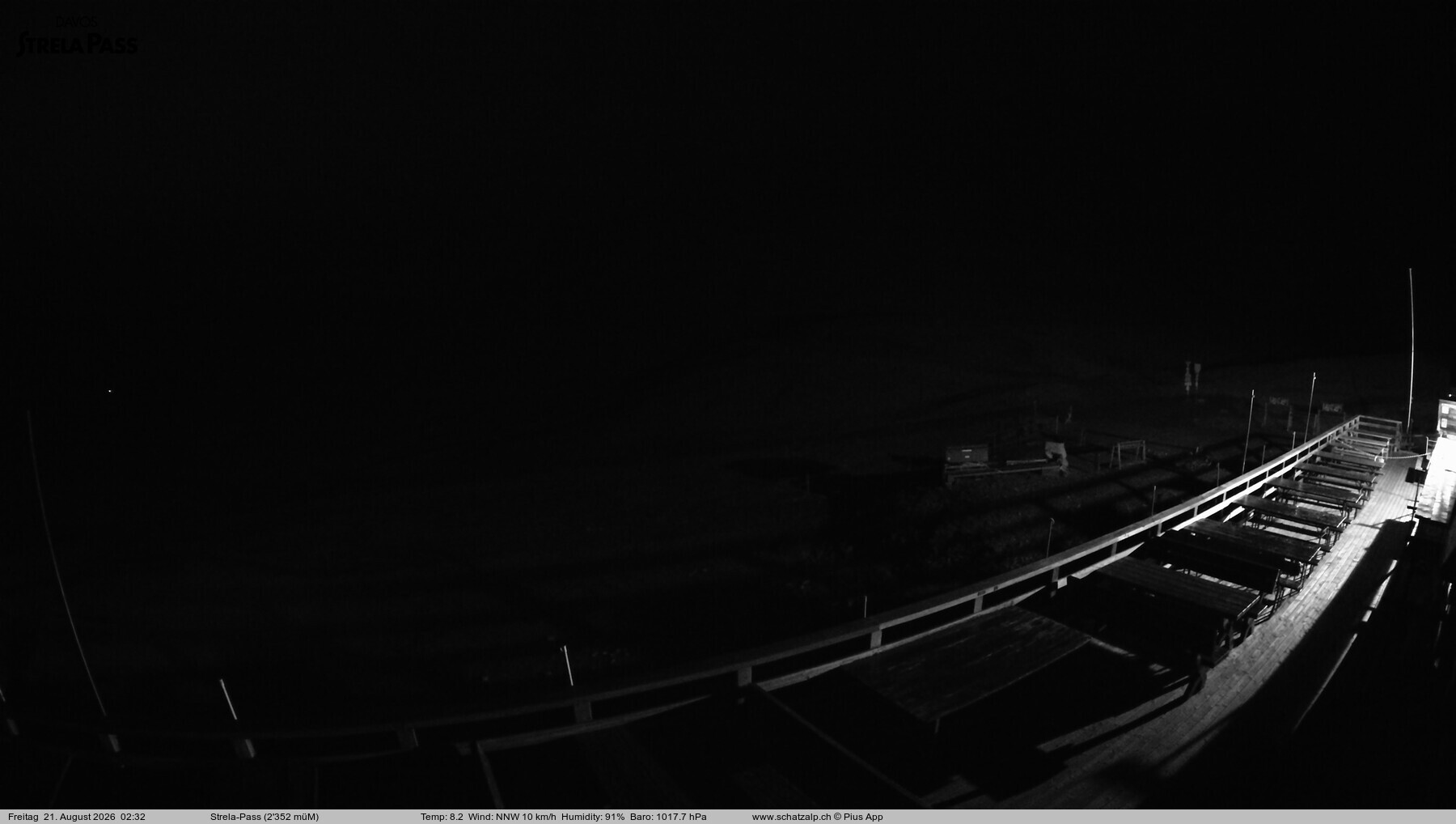 Archiv Foto Webcam Restaurant Strela Pass Schatzalp
