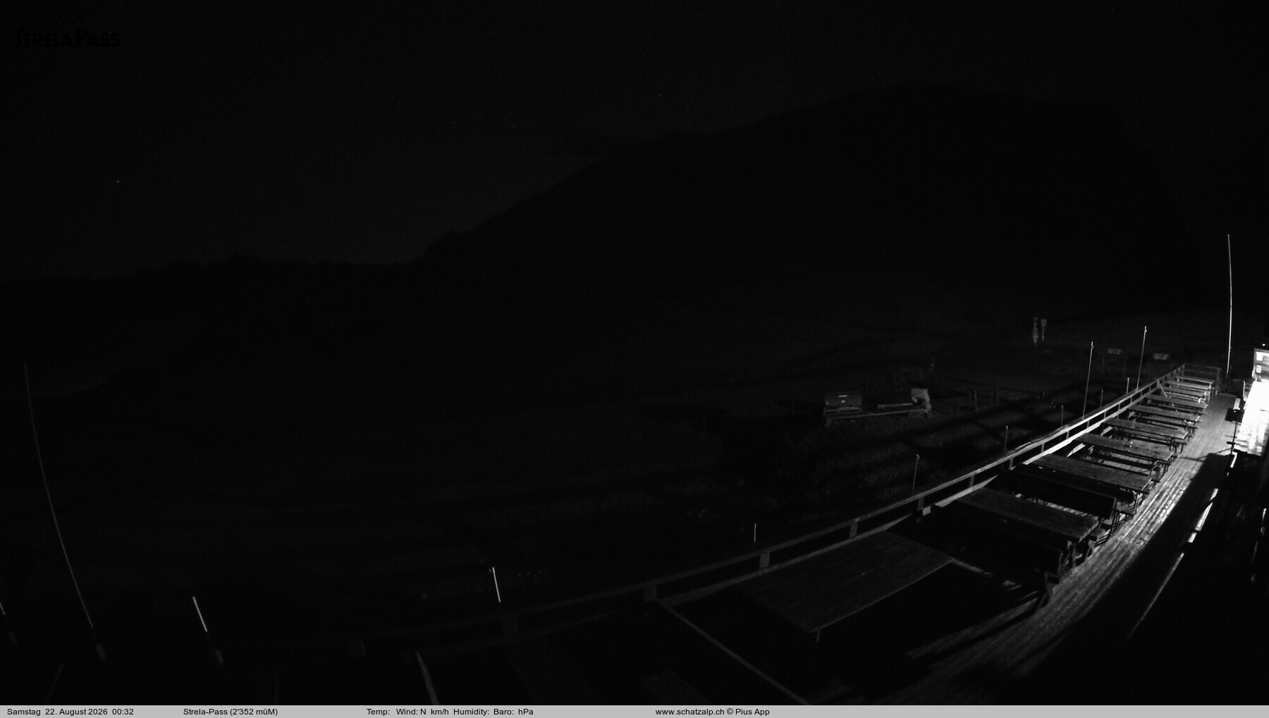 Archiv Foto Webcam Restaurant Strela Pass Schatzalp