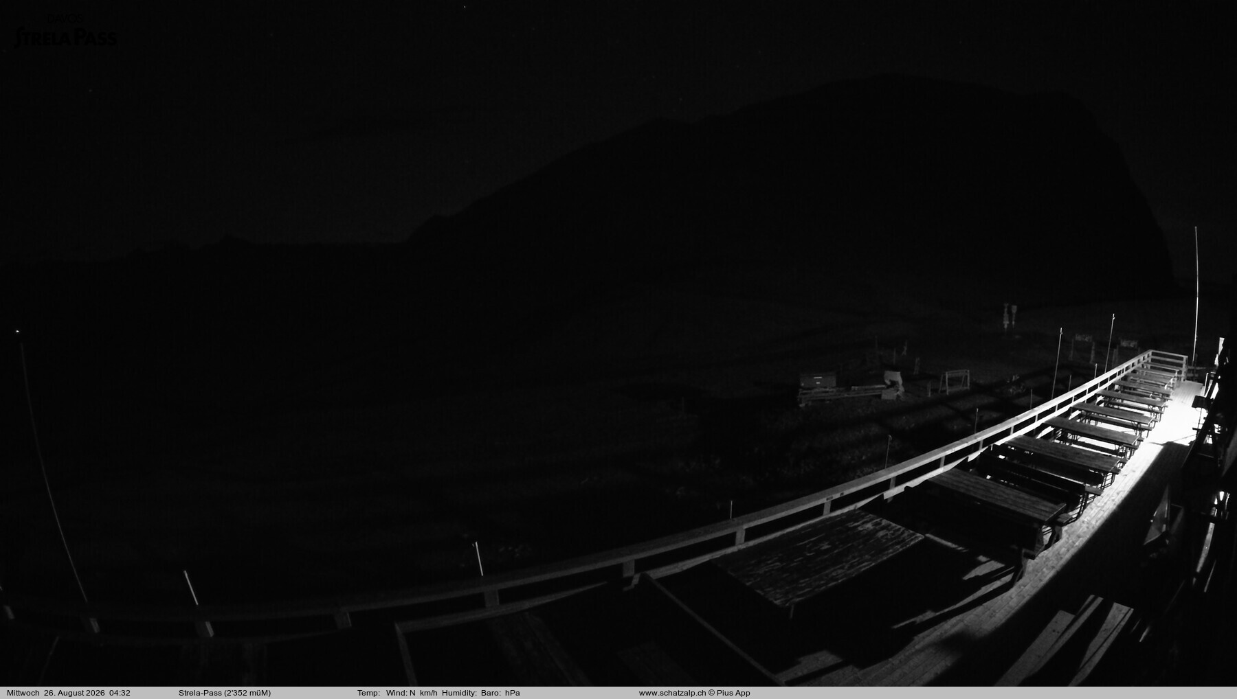 Archived image Webcam Schatzalp - Strela Pass