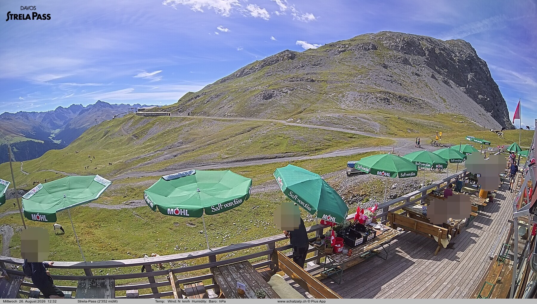 Archived image Webcam Schatzalp - Strela Pass