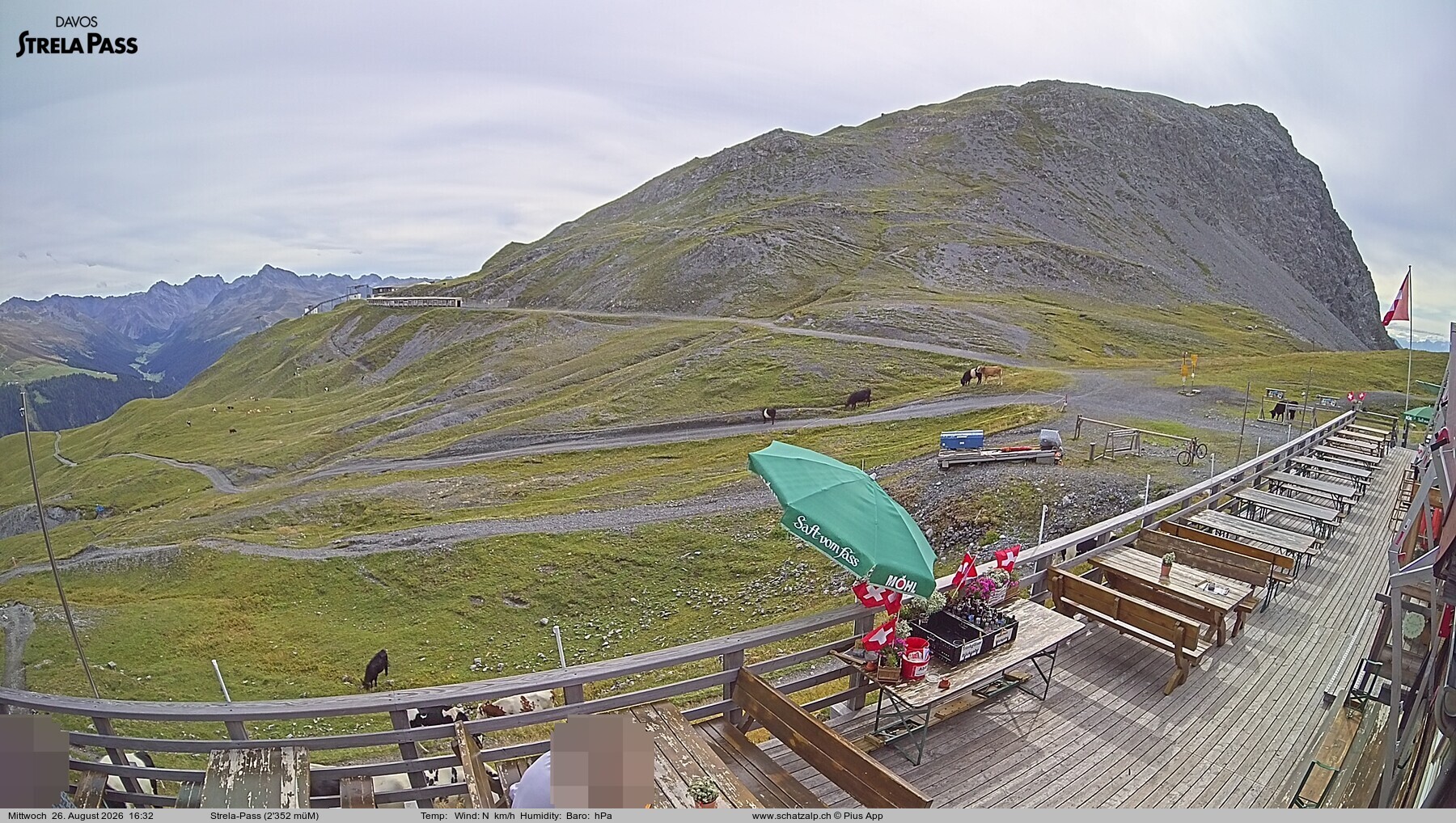 Archived image Webcam Schatzalp - Strela Pass