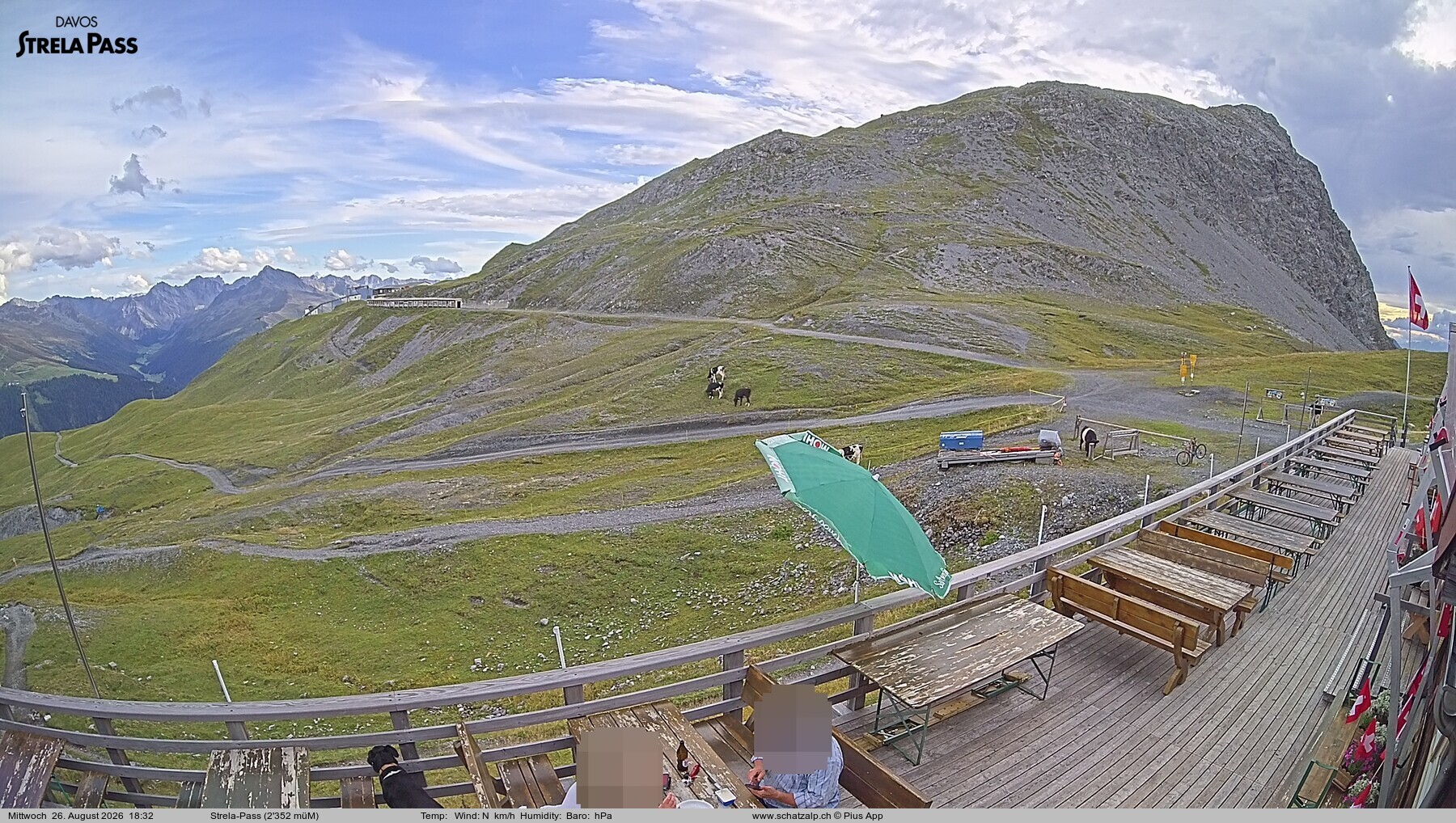 Archived image Webcam Schatzalp - Strela Pass