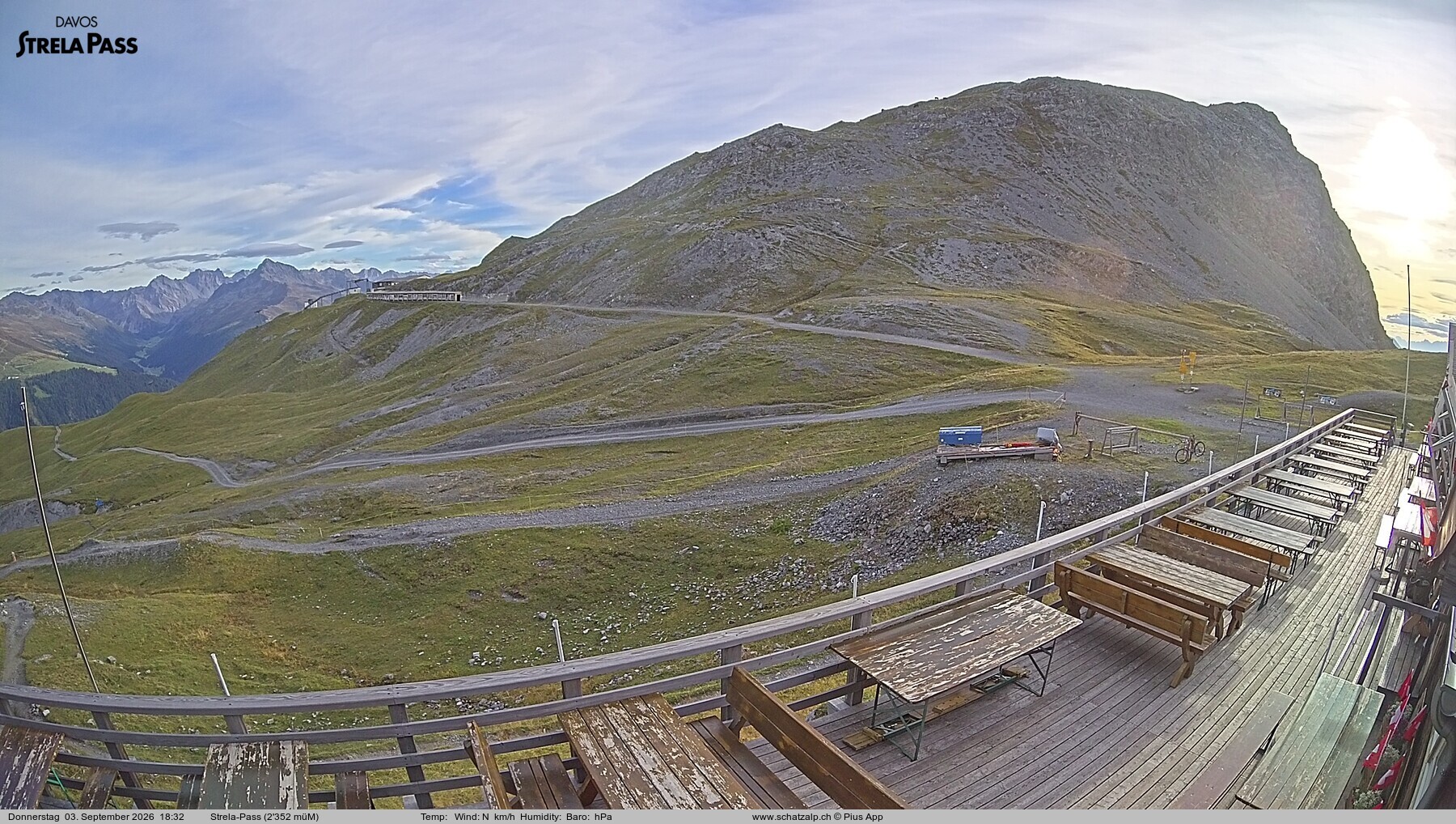 Archived image Webcam Schatzalp - Strela Pass