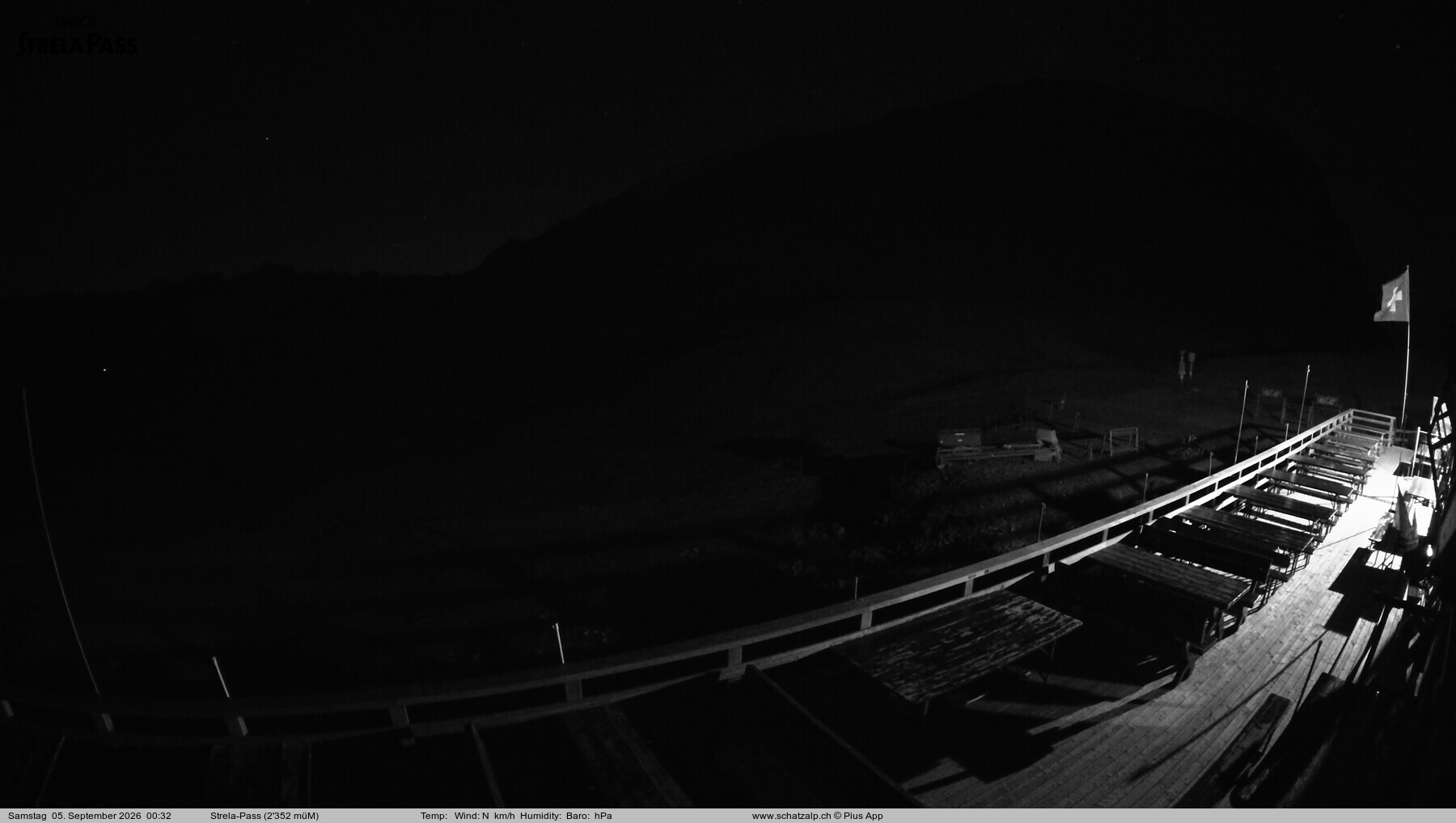 Archiv Foto Webcam Restaurant Strela Pass Schatzalp