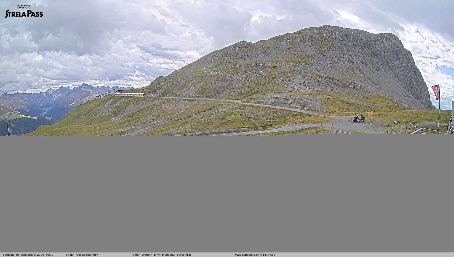 Archiv Foto Webcam Restaurant Strela Pass Schatzalp