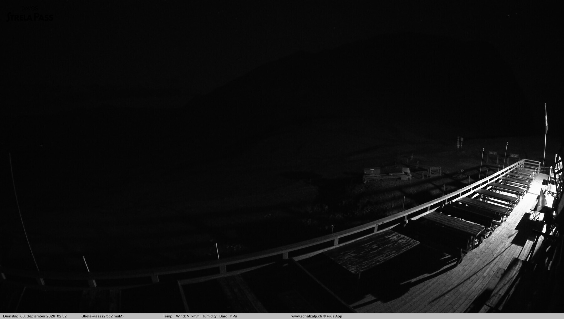 Archiv Foto Webcam Restaurant Strela Pass Schatzalp