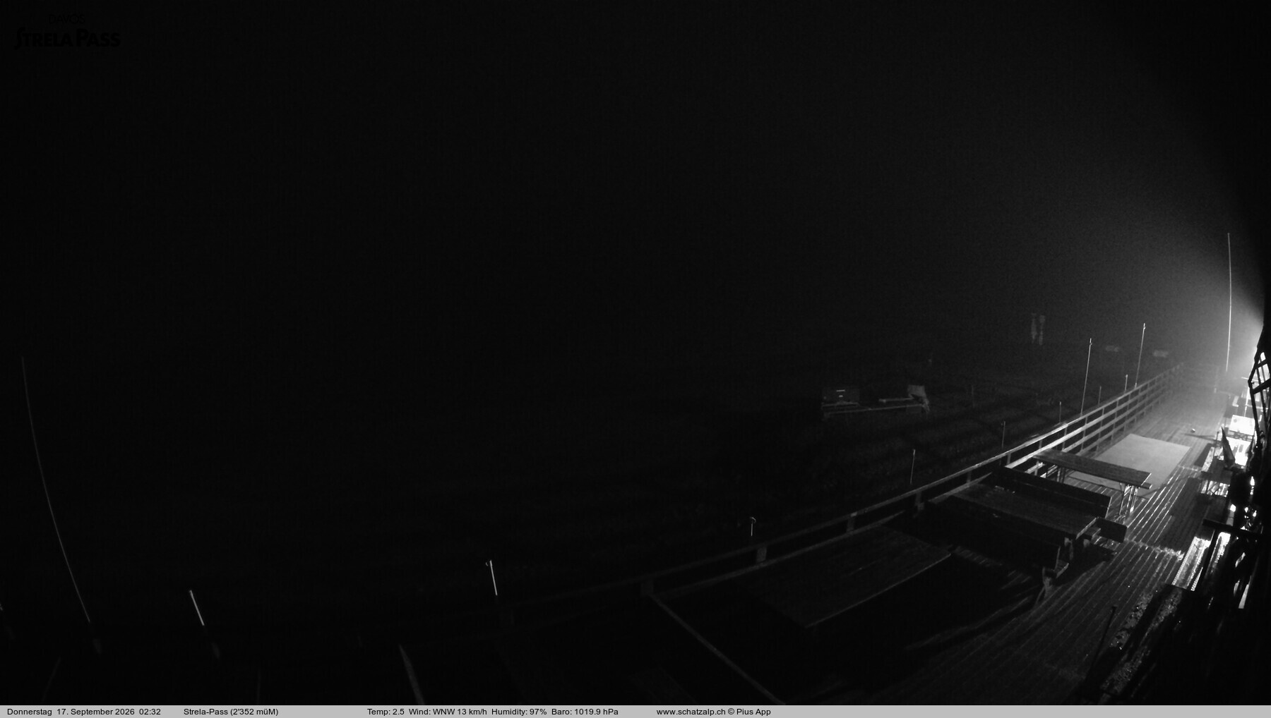 Archiv Foto Webcam Restaurant Strela Pass Schatzalp