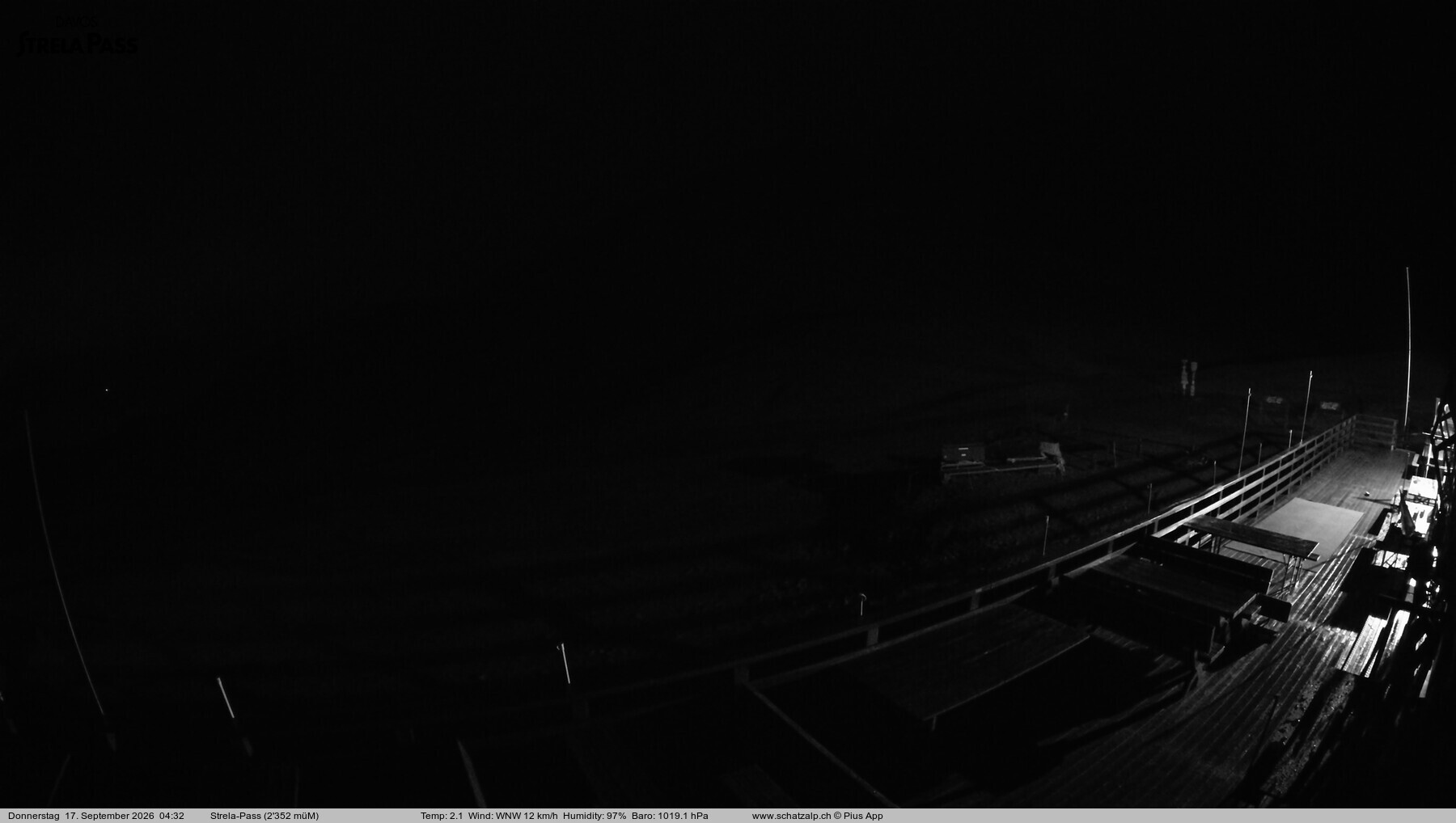 Archiv Foto Webcam Restaurant Strela Pass Schatzalp