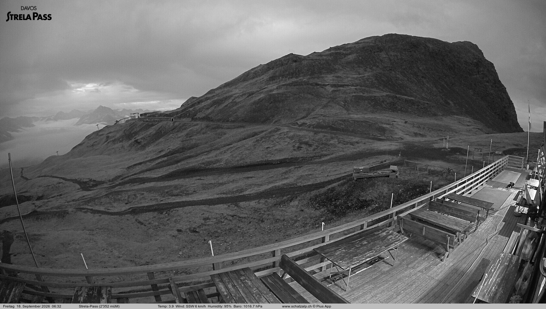 Archived image Webcam Schatzalp - Strela Pass