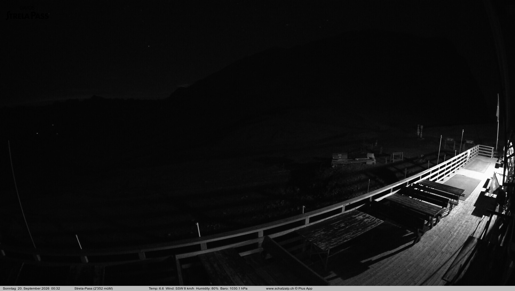 Archived image Webcam Schatzalp - Strela Pass