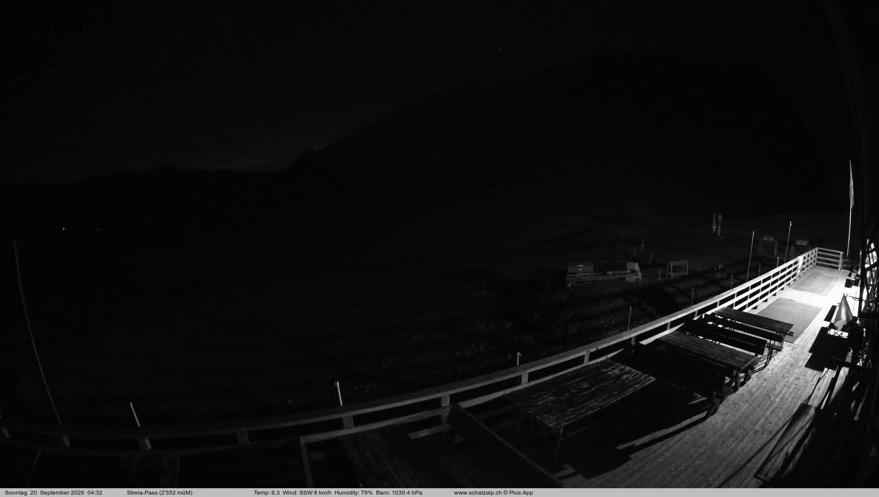 Archiv Foto Webcam Restaurant Strela Pass Schatzalp