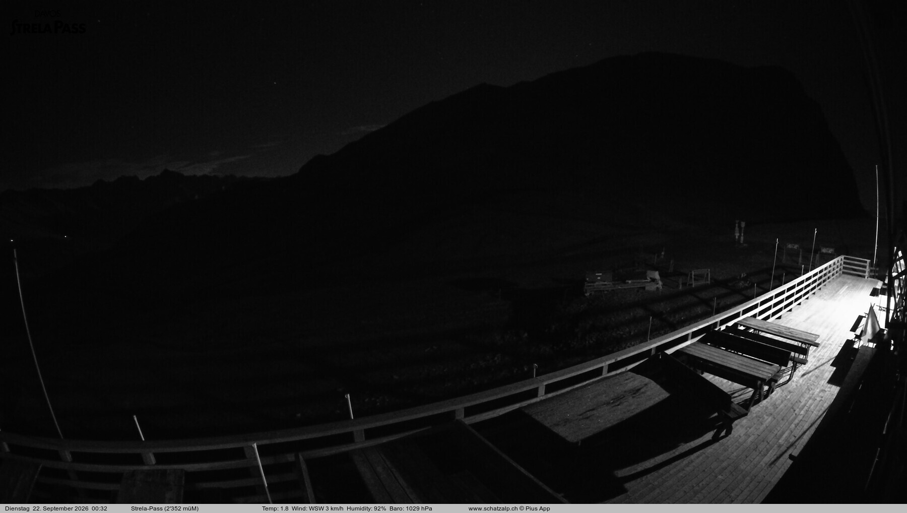 Archived image Webcam Schatzalp - Strela Pass