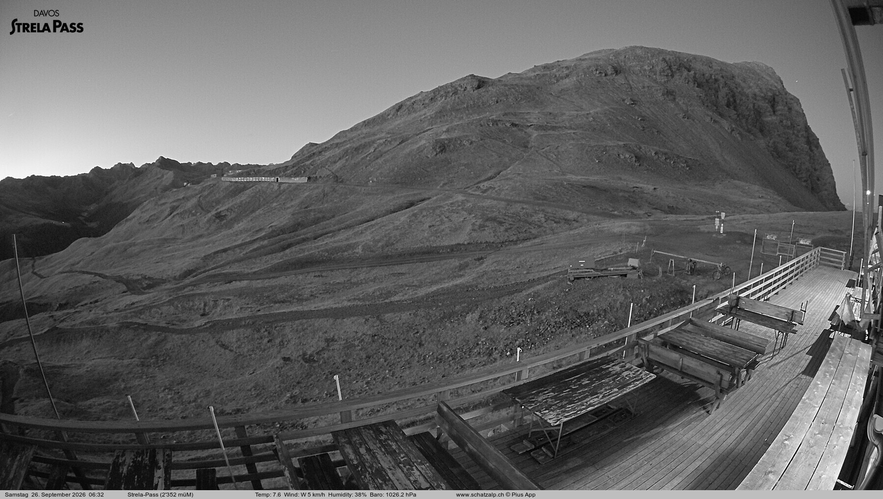 Archived image Webcam Schatzalp - Strela Pass