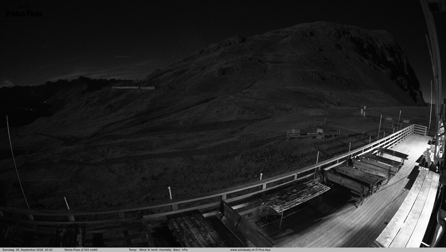 Archived image Webcam Schatzalp - Strela Pass