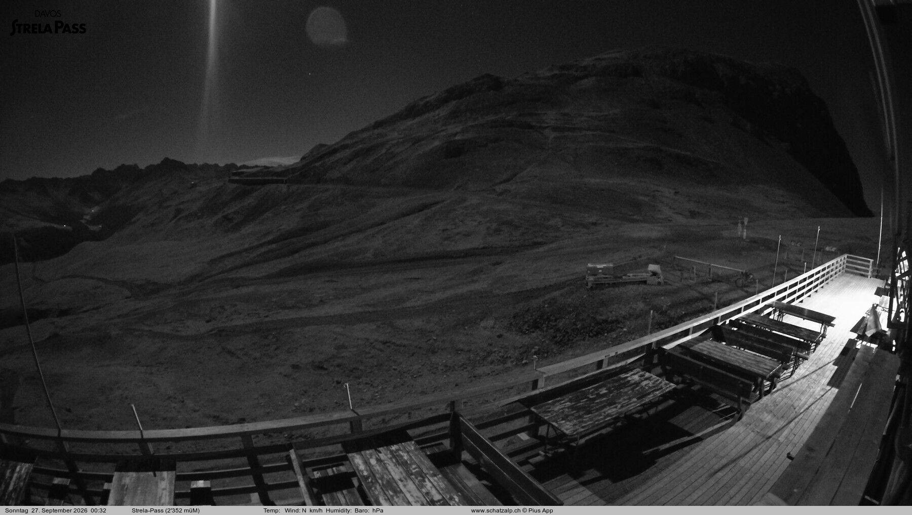 Archiv Foto Webcam Restaurant Strela Pass Schatzalp