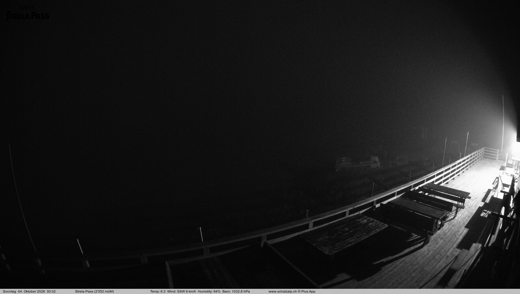 Archiv Foto Webcam Restaurant Strela Pass Schatzalp