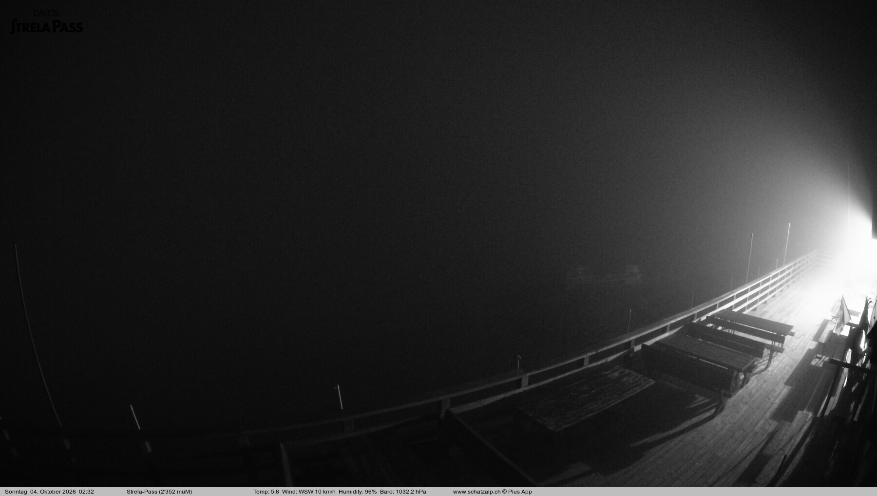 Archiv Foto Webcam Restaurant Strela Pass Schatzalp