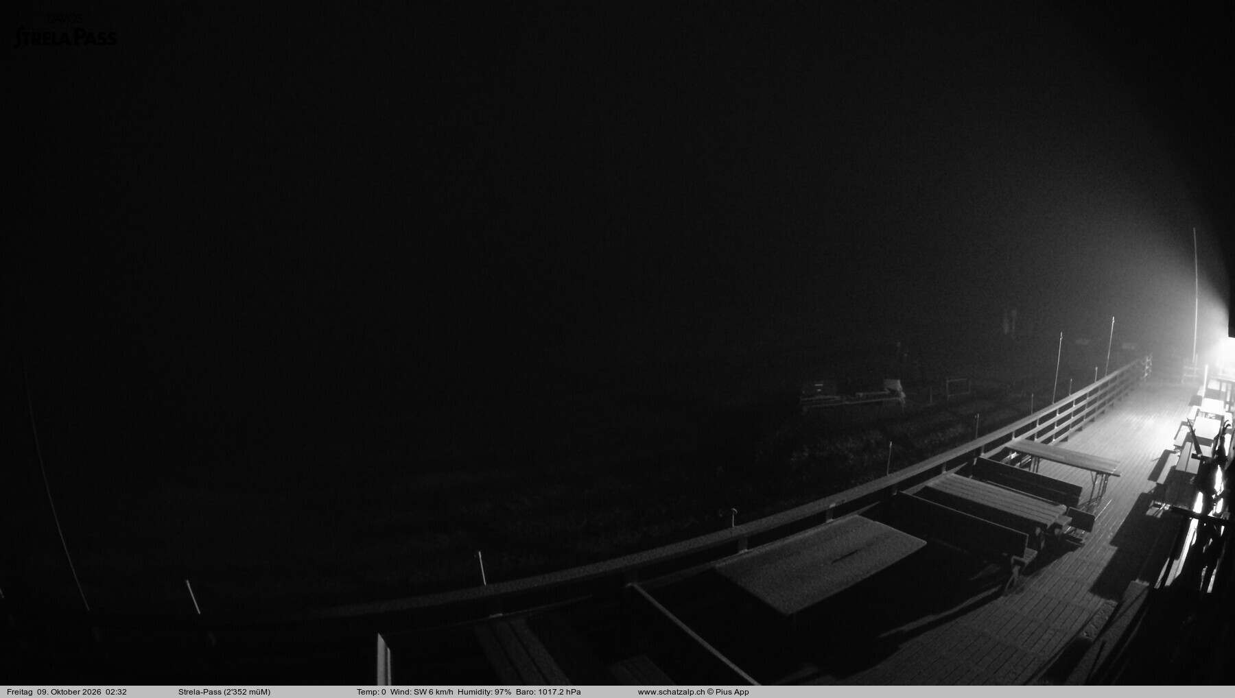 Archiv Foto Webcam Restaurant Strela Pass Schatzalp