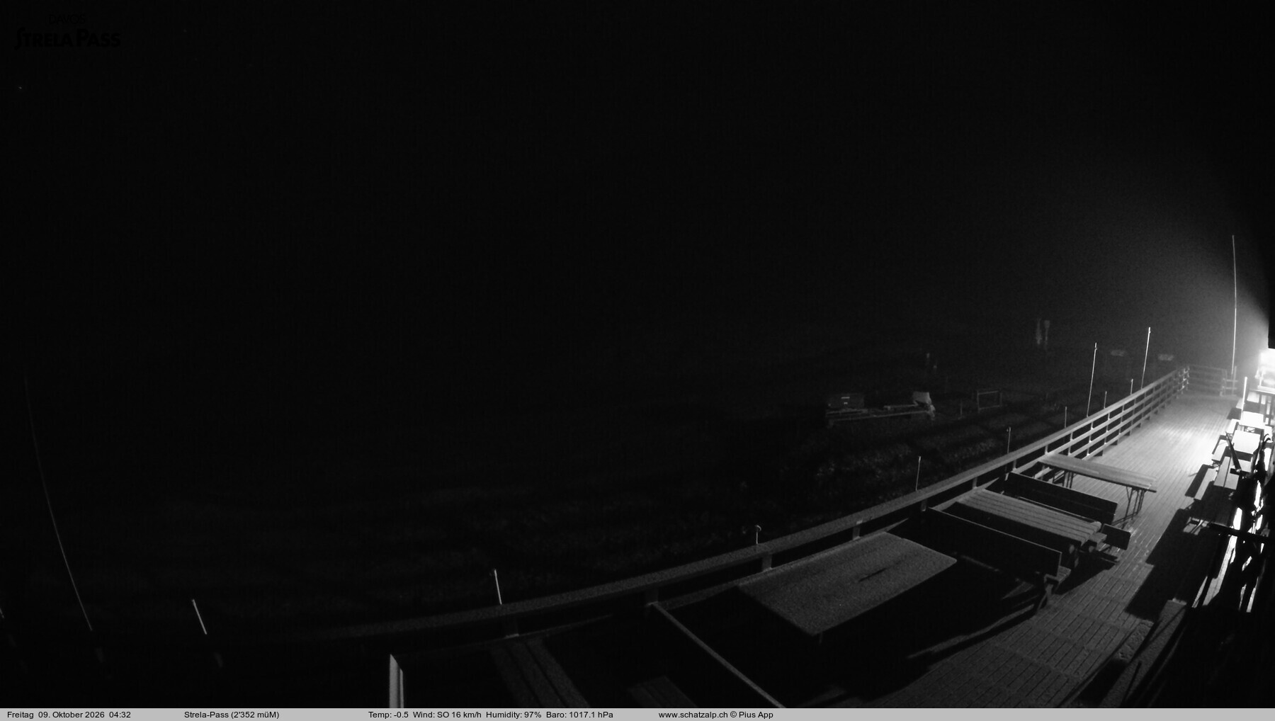 Archiv Foto Webcam Restaurant Strela Pass Schatzalp