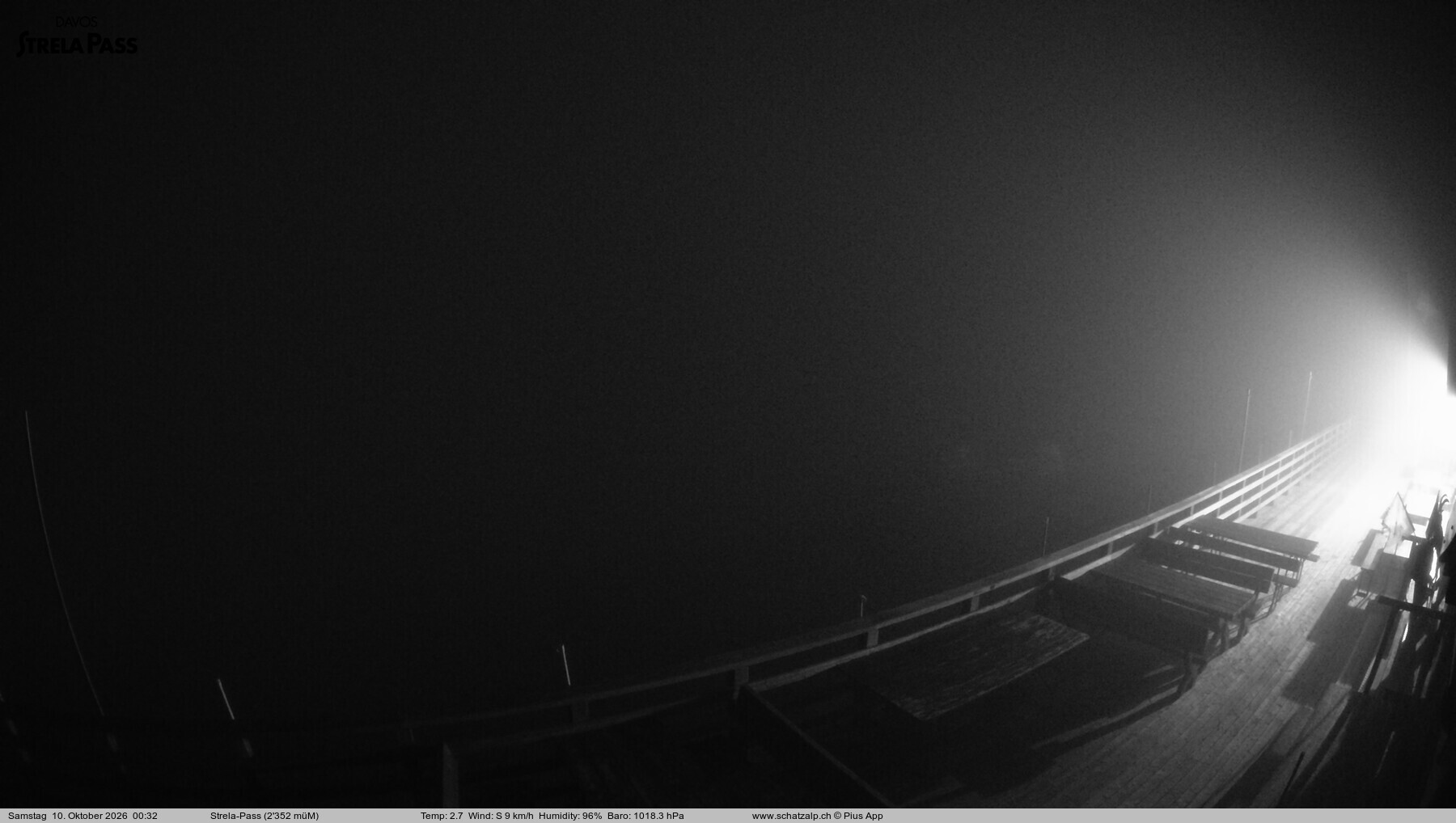 Archived image Webcam Schatzalp - Strela Pass